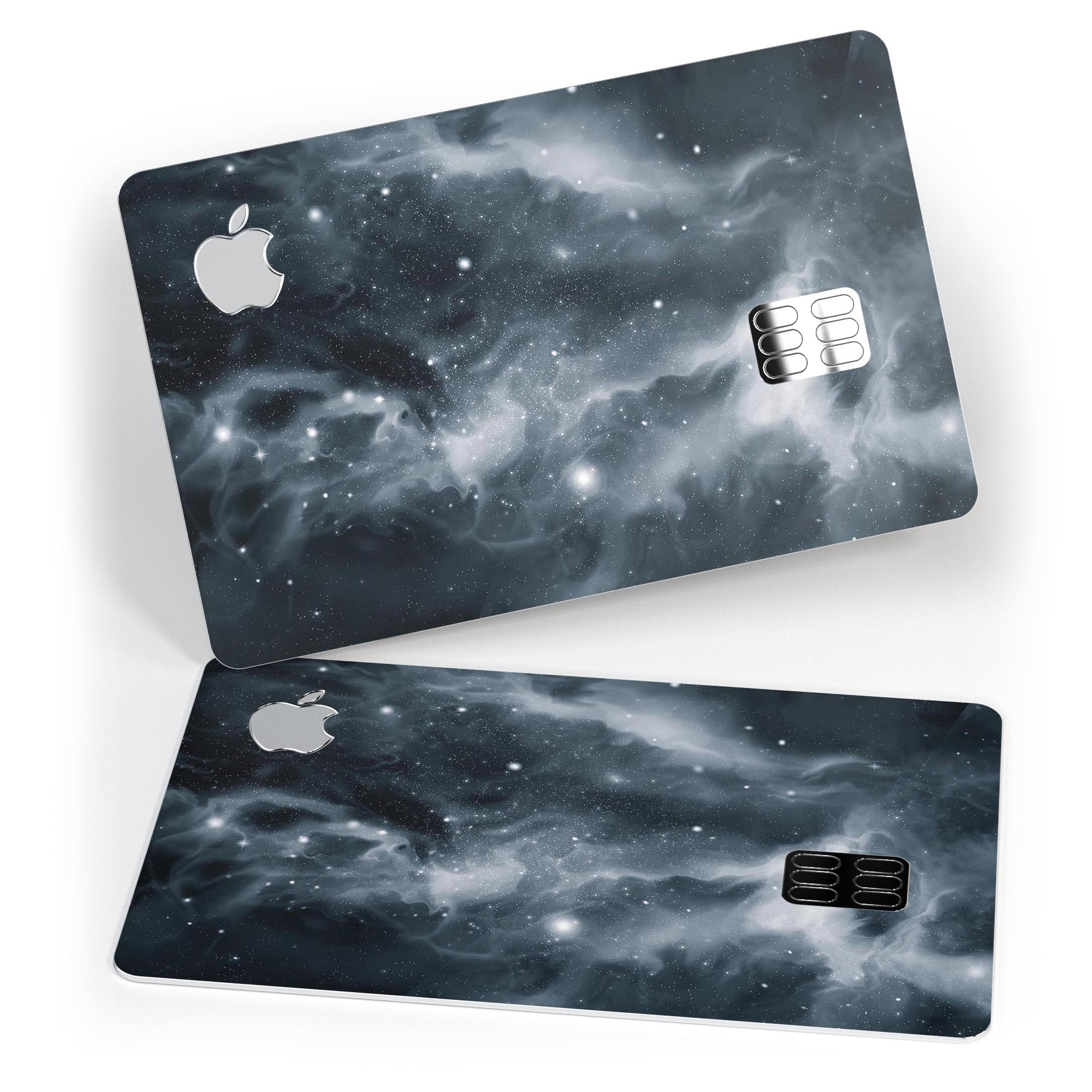 Space Marble Premium Protective Decal Skin-Kit for Apple Card, showcasing its sleek design and high-quality finish.