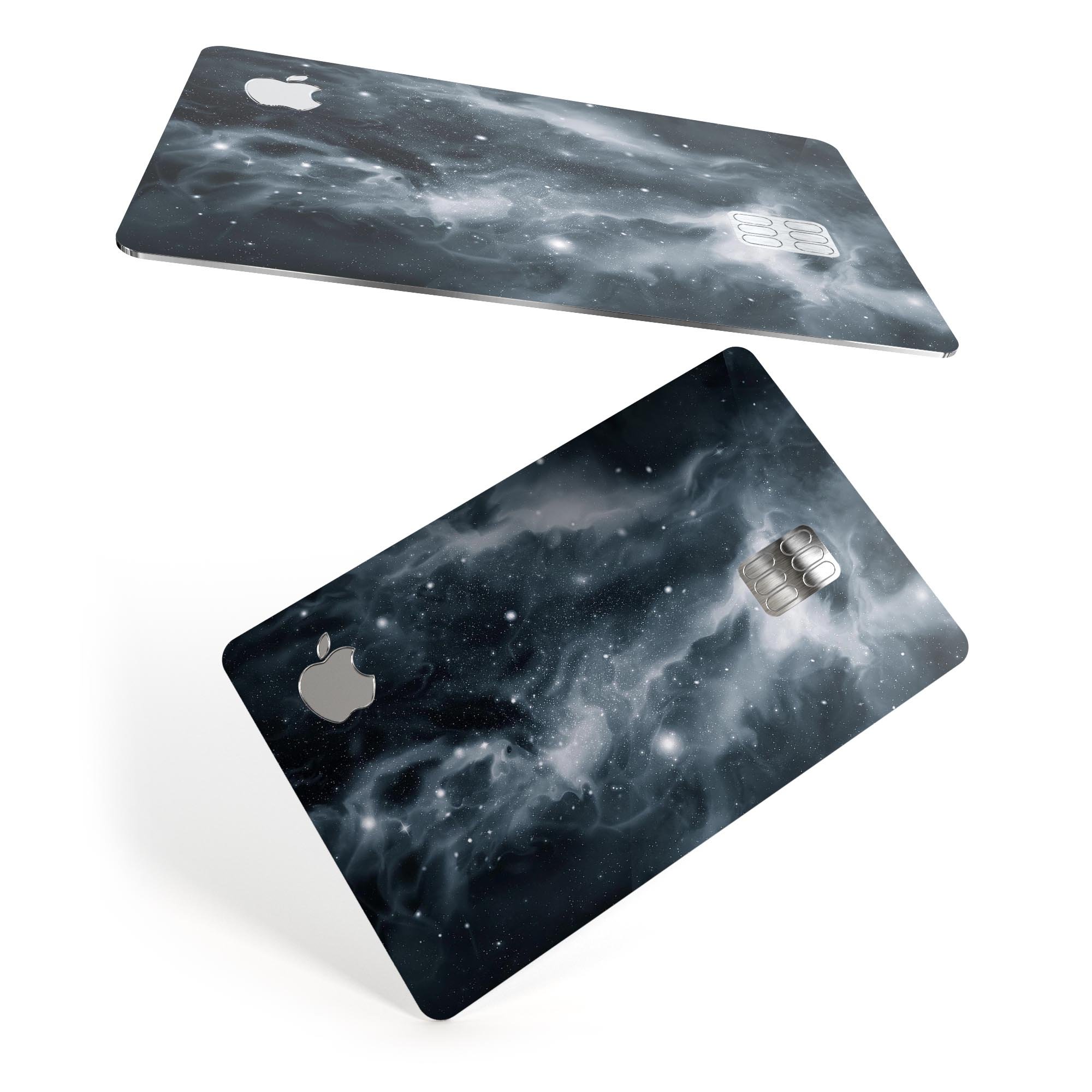 Space Marble Premium Protective Decal Skin-Kit for Apple Card, showcasing its sleek design and high-quality finish.