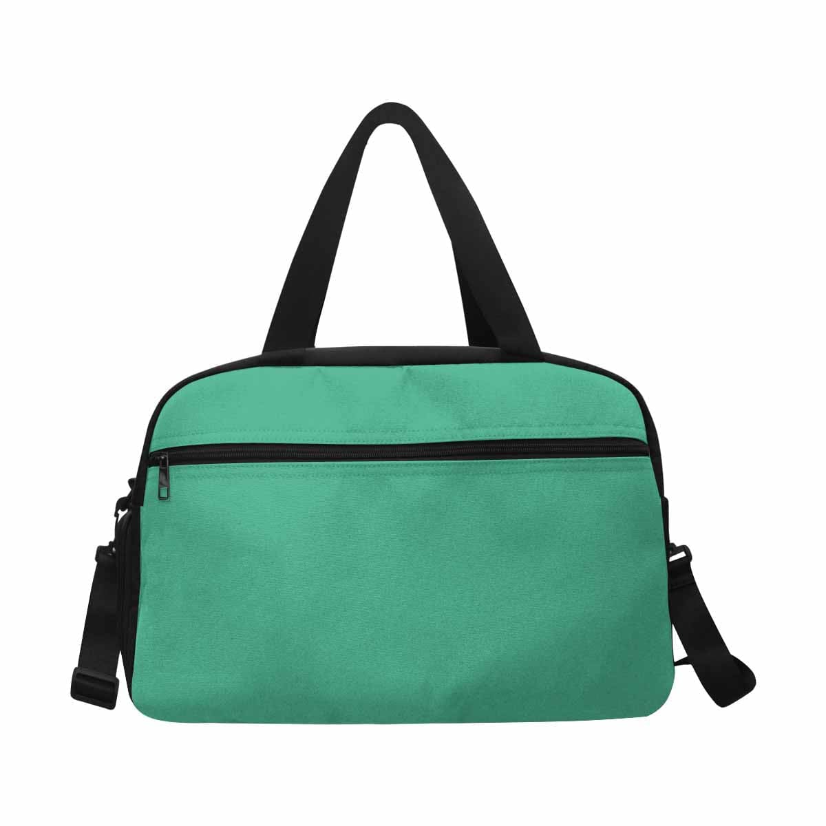 Spearmint Green Tote and Crossbody Travel Bag made from durable nylon, featuring spacious compartments and adjustable strap.