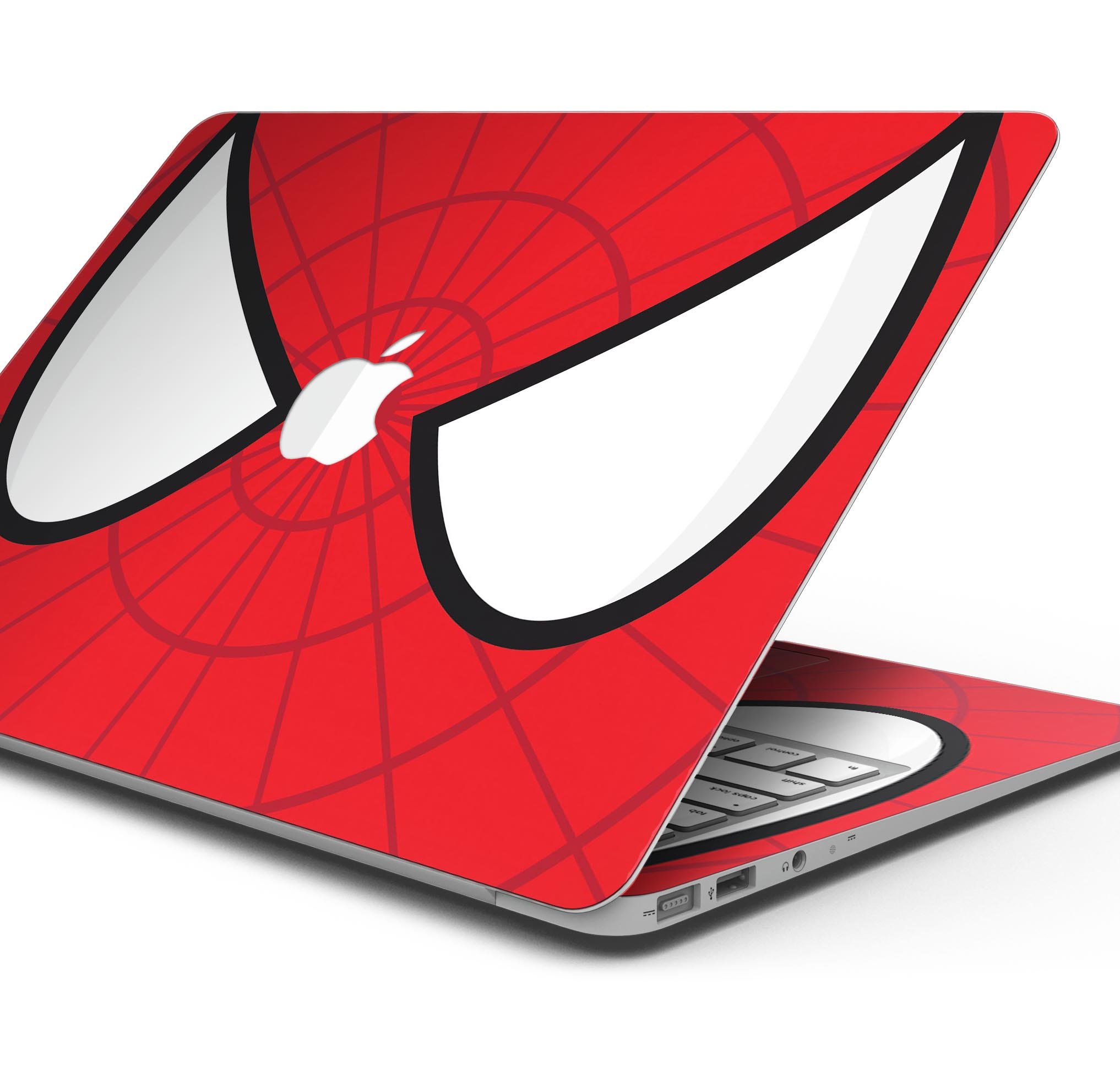 Spider Super Hero Wars Skin Decal Wrap Kit for Apple MacBook, showcasing vibrant superhero graphics and a sleek design.