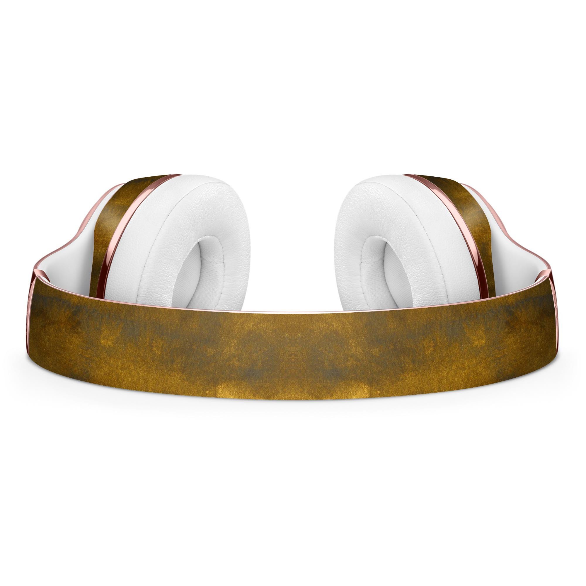 Splotched Golden Pattern Full-Body Skin Kit for Beats by Dre Solo 3 Wireless Headphones, showcasing vibrant design and premium vinyl material.