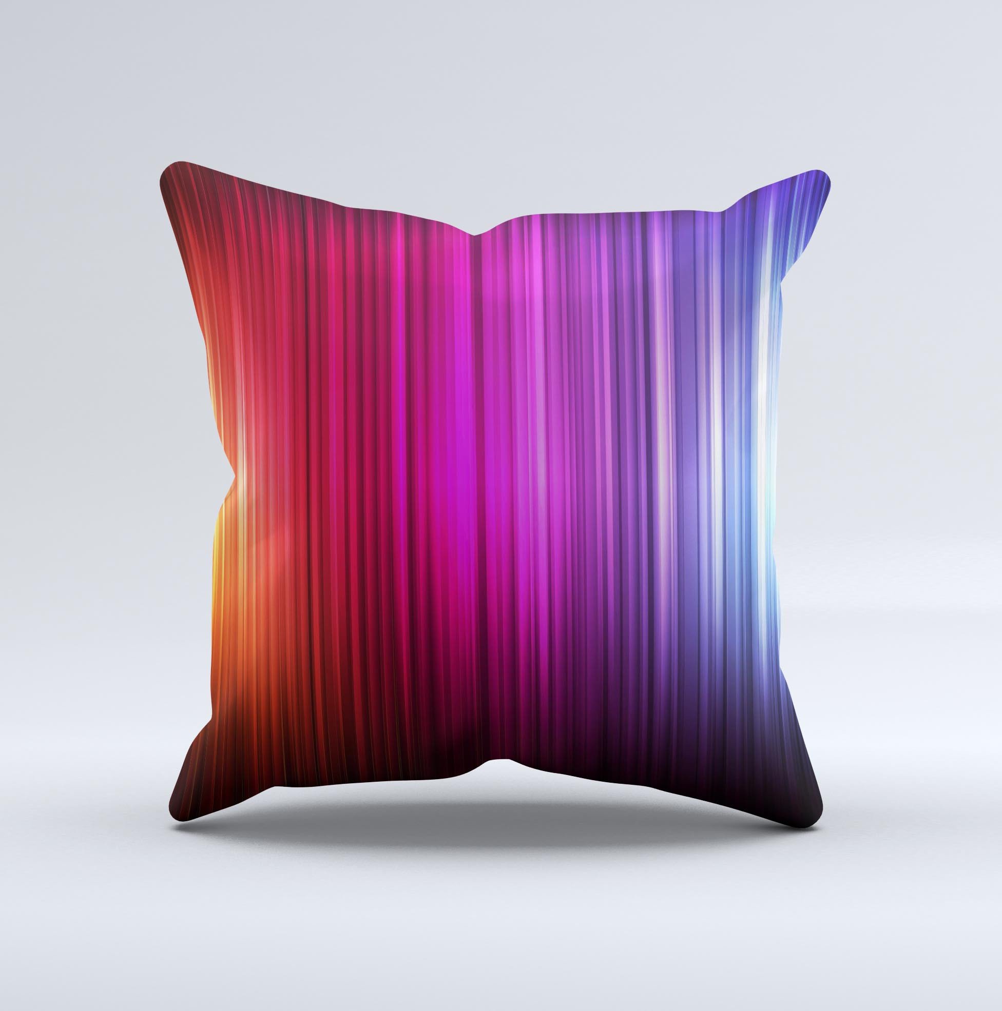 Straight Vector HD Lines Ink-Fuzed Decorative Throw Pillow featuring a unique design, handcrafted in Virginia with high-quality materials.