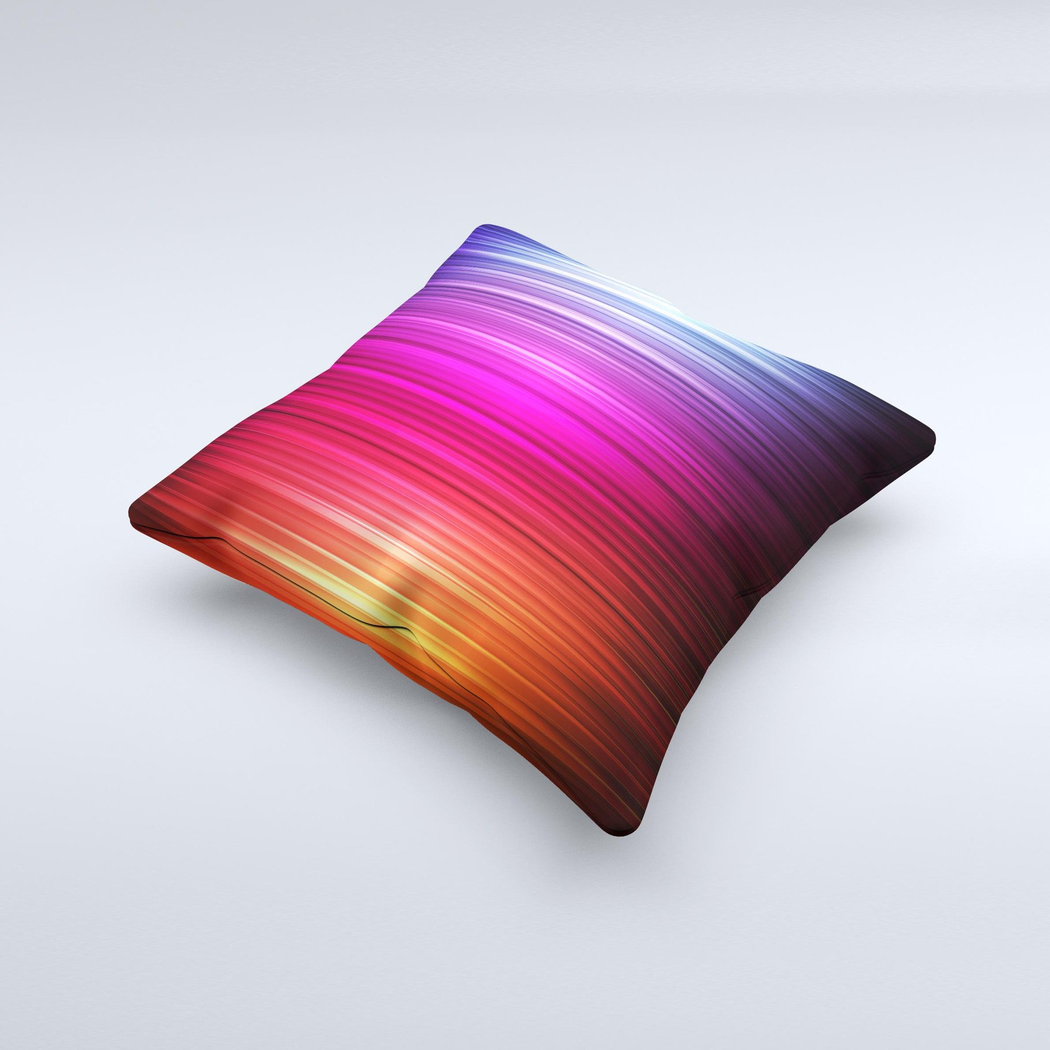 Straight Vector HD Lines Ink-Fuzed Decorative Throw Pillow featuring a unique design, handcrafted in Virginia with high-quality materials.