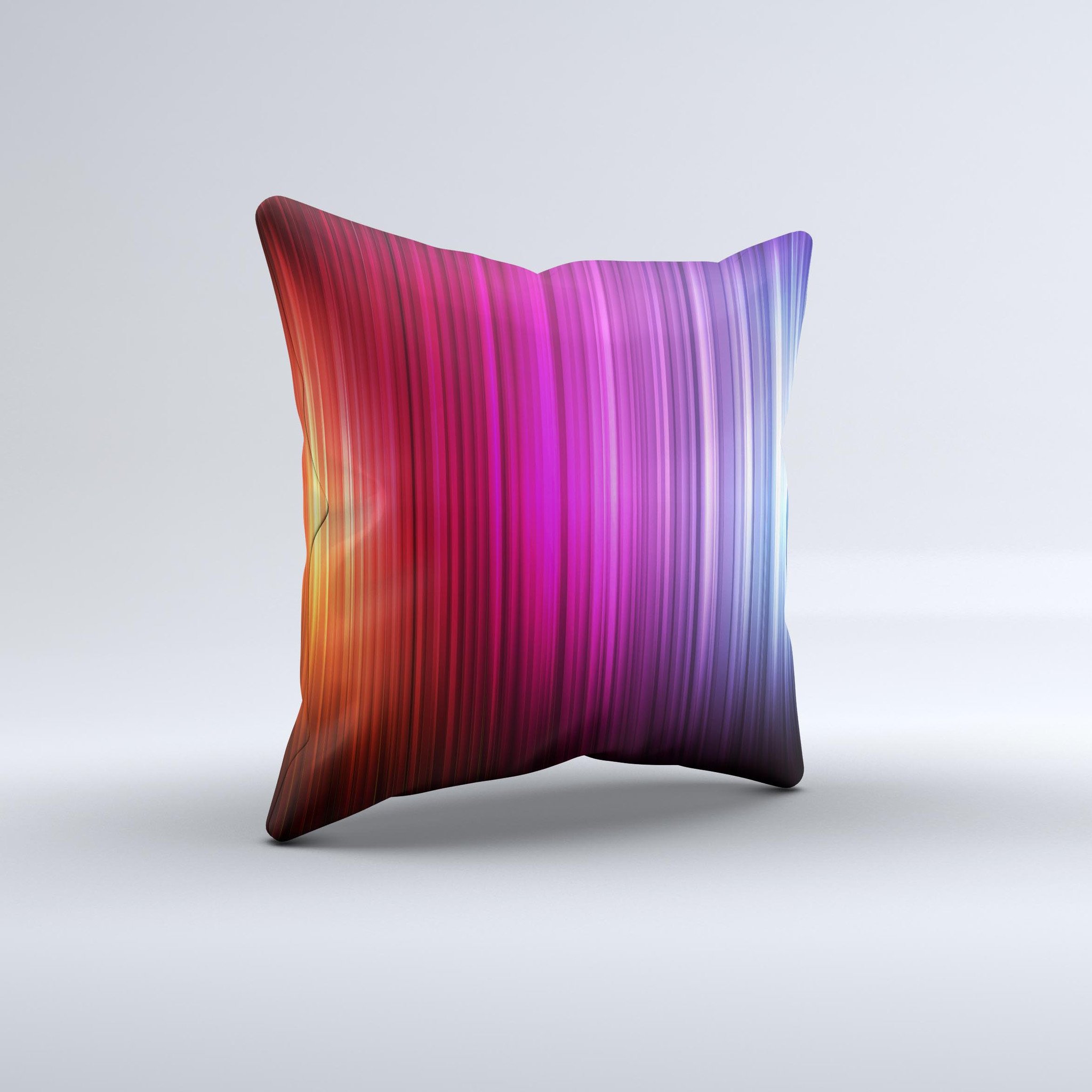 Straight Vector HD Lines Ink-Fuzed Decorative Throw Pillow featuring a unique design, handcrafted in Virginia with high-quality materials.