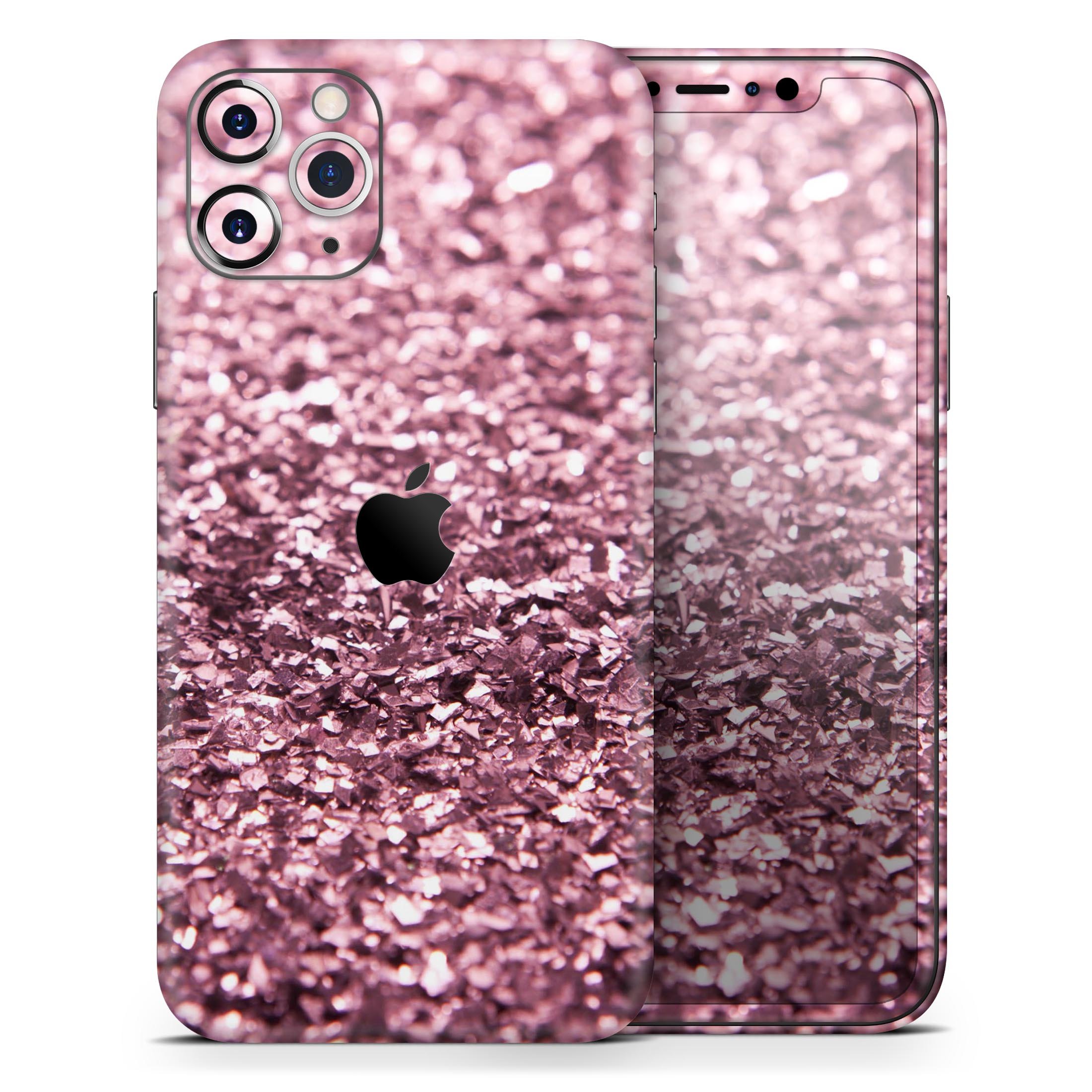 Subtle Pink Glimmer skin for Apple iPhone 14, showcasing a stylish design with a glossy finish.