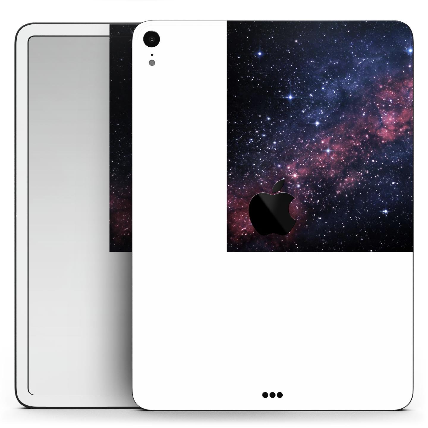 Subtle Pink Glowing Space full body skin decal for Apple iPad, showcasing a stylish design with premium 3M materials.