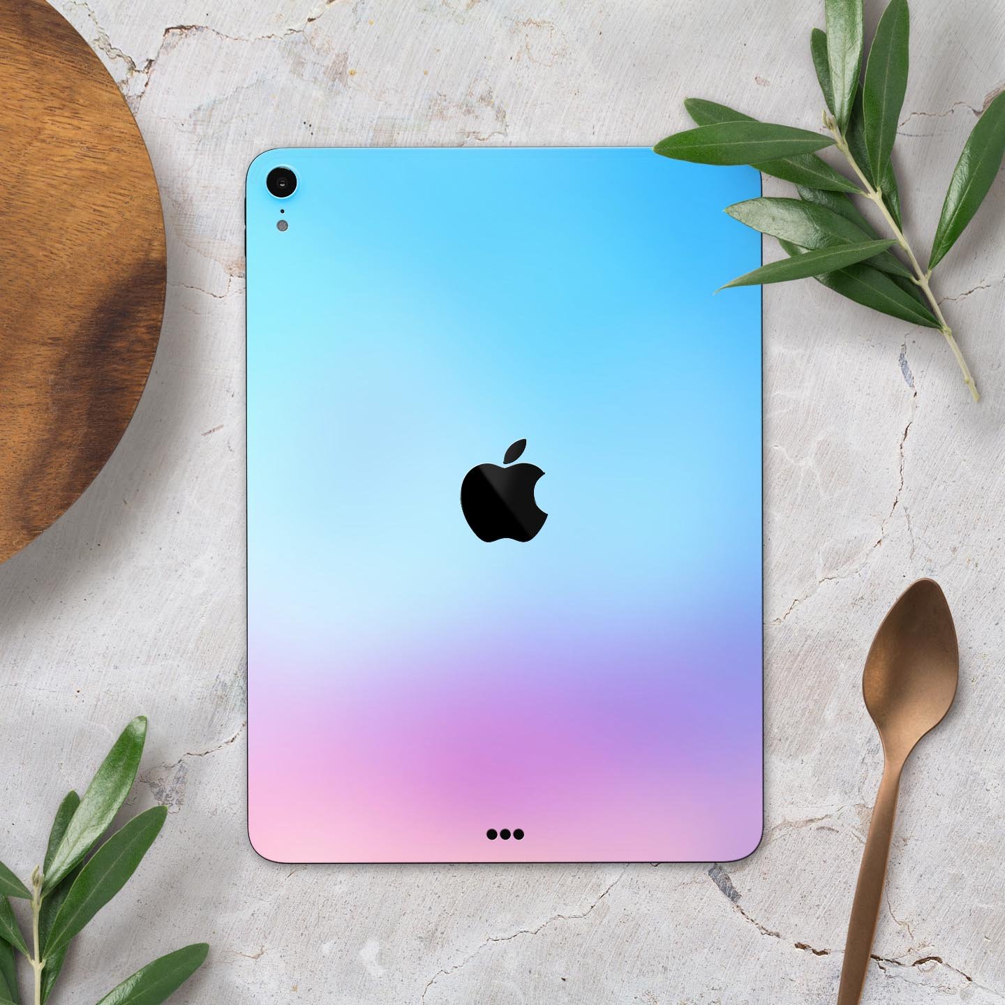 Subtle Tie-Dye Tone Full Body Skin Decal for Apple iPad Pro, showcasing vibrant colors and sleek design.