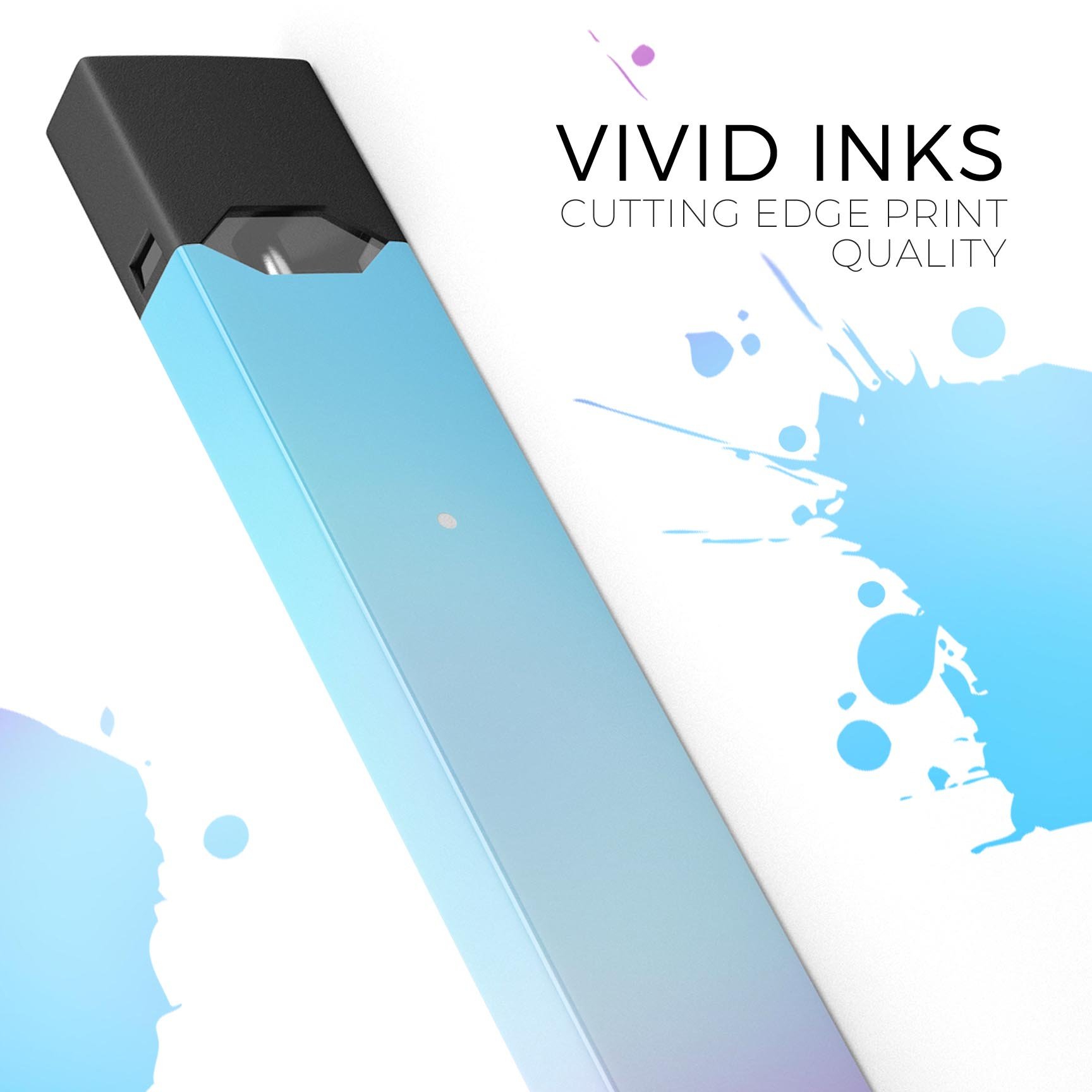 Subtle Tie-Dye Tone skin-wrap sticker designed for JUUL vaping device, showcasing vibrant colors and precision cut.