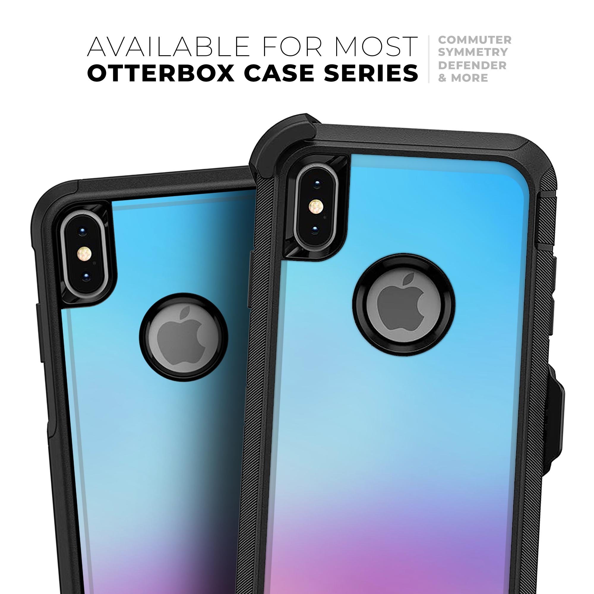 Subtle Tie-Dye Tone Skin Kit for iPhone OtterBox Cases featuring vibrant colors and a sleek design.