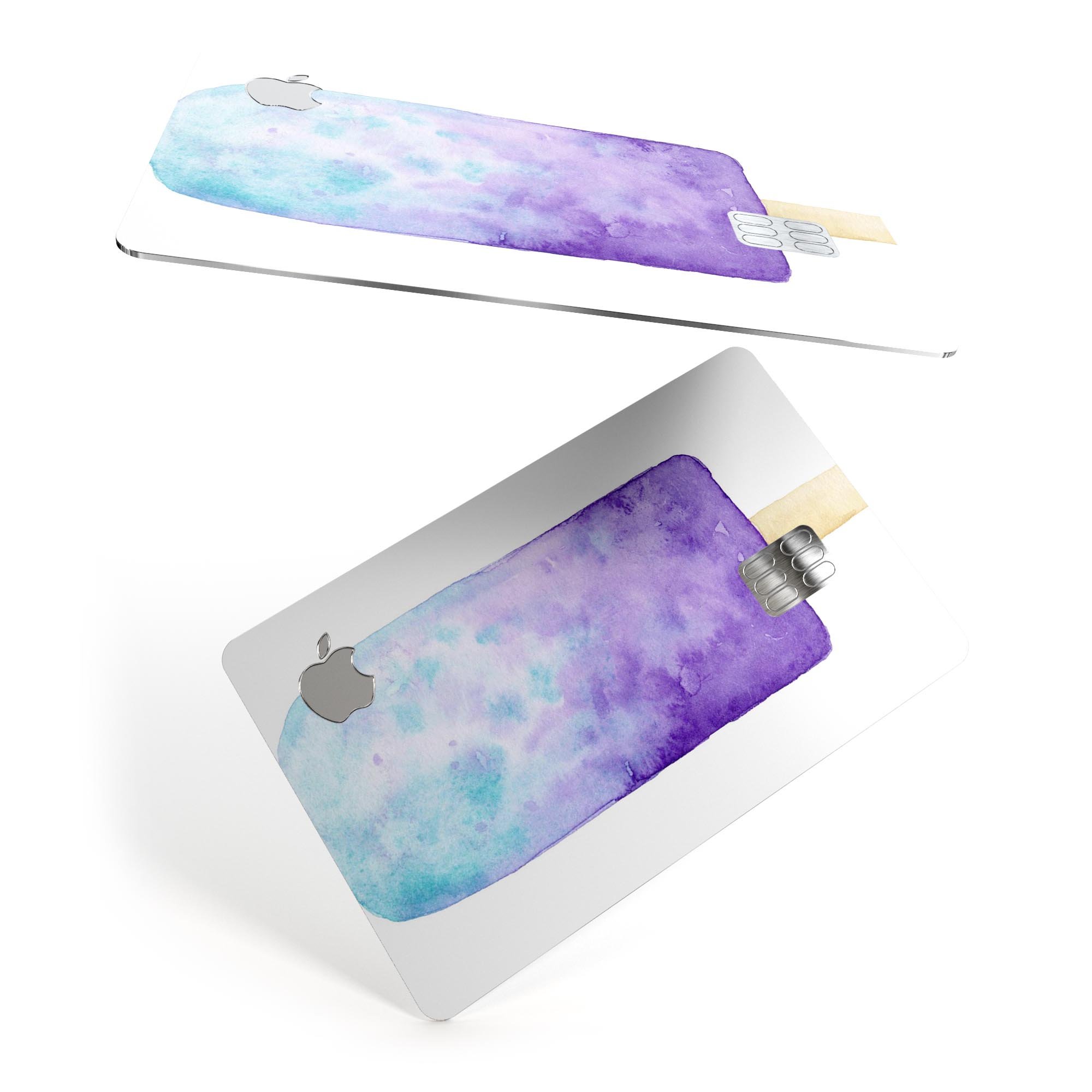 Summer Mode Ice Cream v11 decal skin-kit for Apple Card, showcasing vibrant design and premium vinyl material.