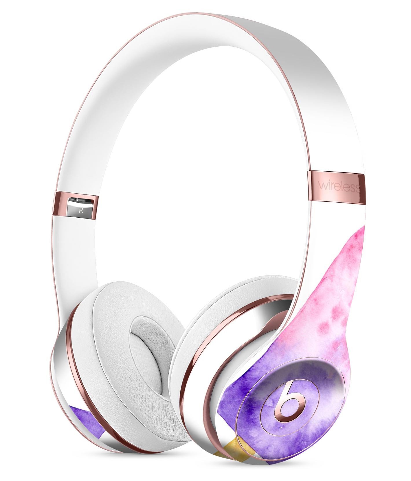 Summer Mode Ice Cream skin kit for Beats by Dre Solo 3 Wireless Headphones, showcasing vibrant design and precise fit.