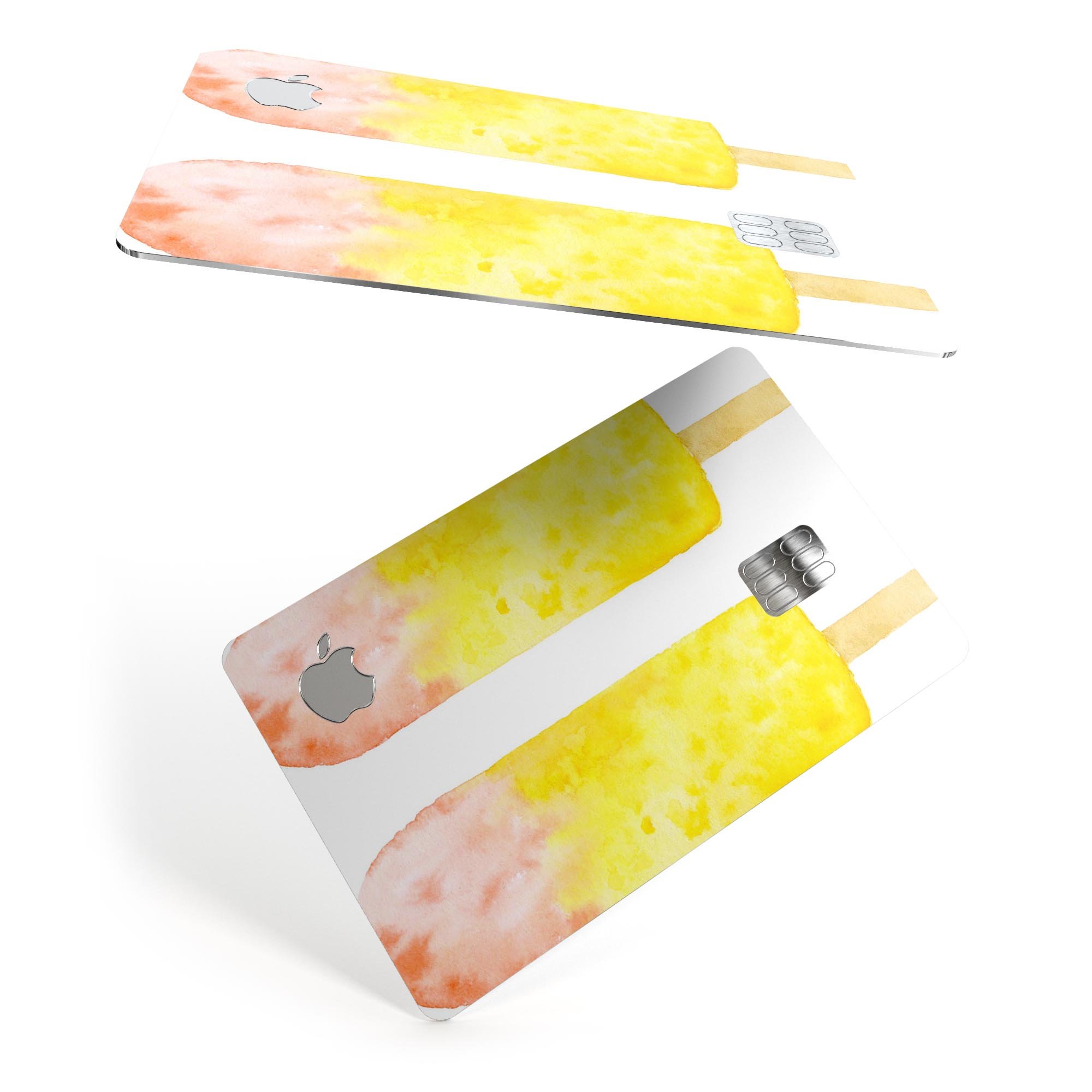 Summer Mode Ice Cream v12 decal skin-kit for Apple Card, showcasing vibrant design and premium vinyl material.