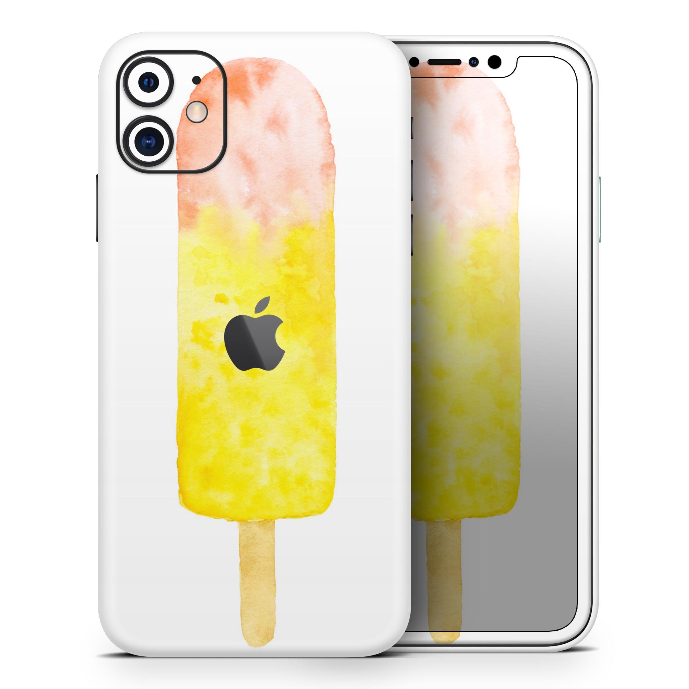 Summer Mode Ice Cream Skin-Kit for Apple iPhone, showcasing vibrant colors and stylish design.