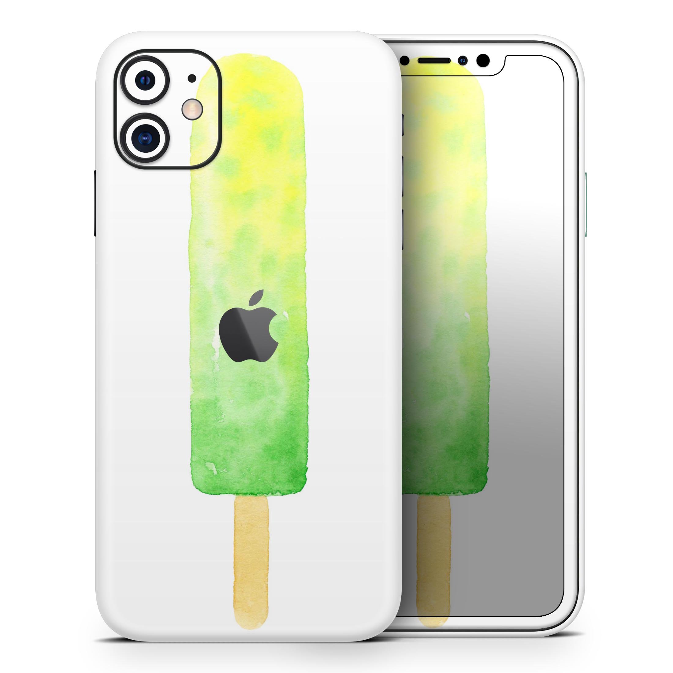 Summer Mode Ice Cream Skin-Kit for Apple iPhone, showcasing vibrant colors and a sleek design.