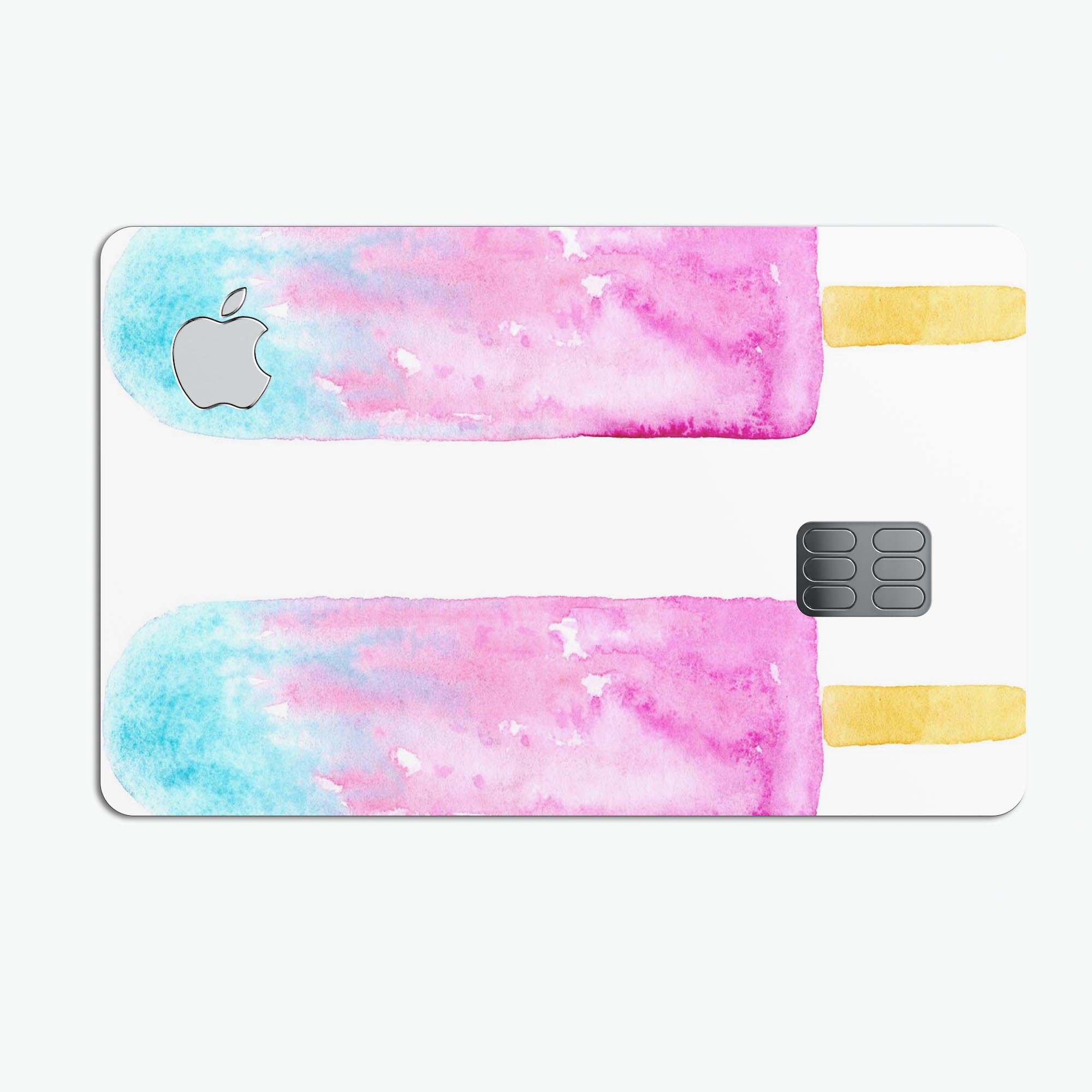 Summer Mode Ice Cream v14 decal skin-kit for Apple Card, showcasing premium vinyl design and finishes.