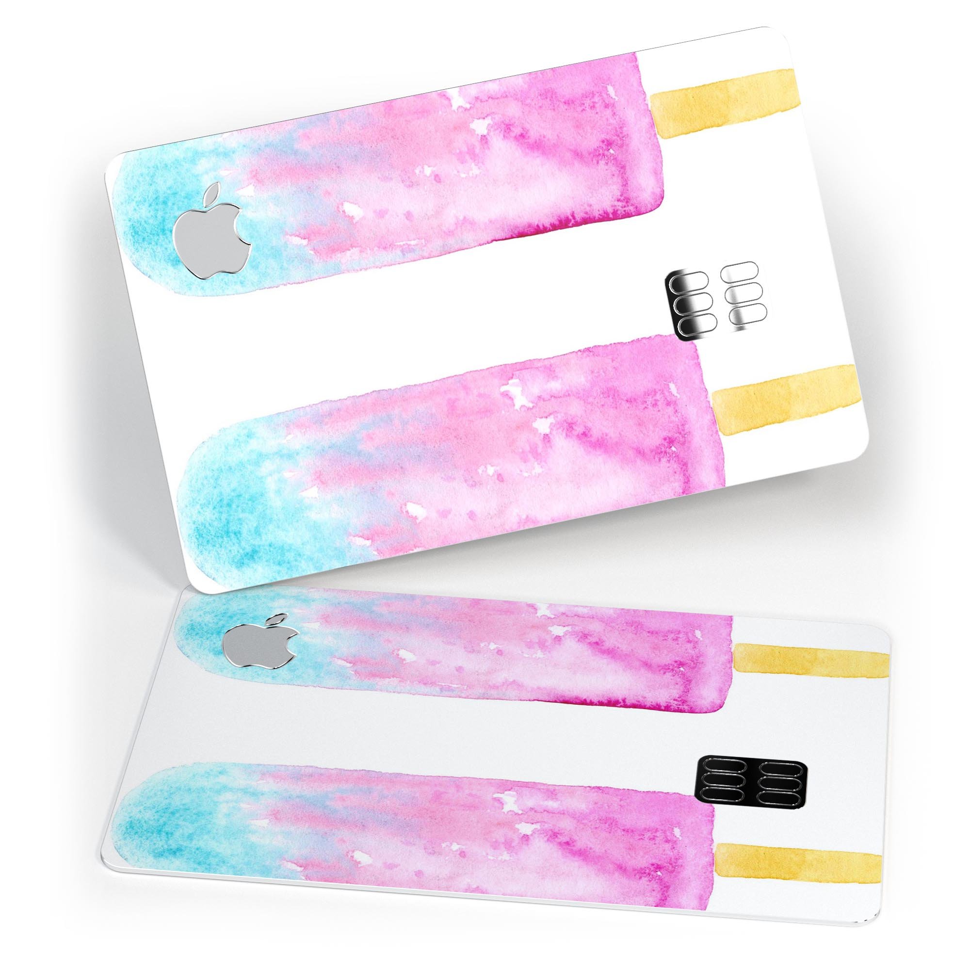 Summer Mode Ice Cream v14 decal skin-kit for Apple Card, showcasing premium vinyl design and finishes.