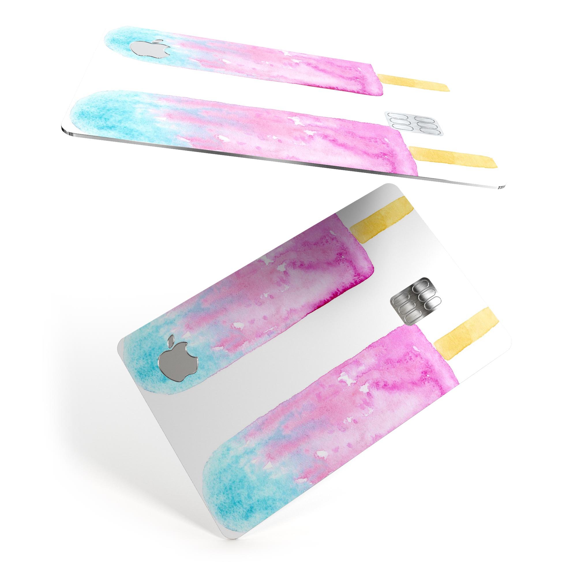 Summer Mode Ice Cream v14 decal skin-kit for Apple Card, showcasing premium vinyl design and finishes.