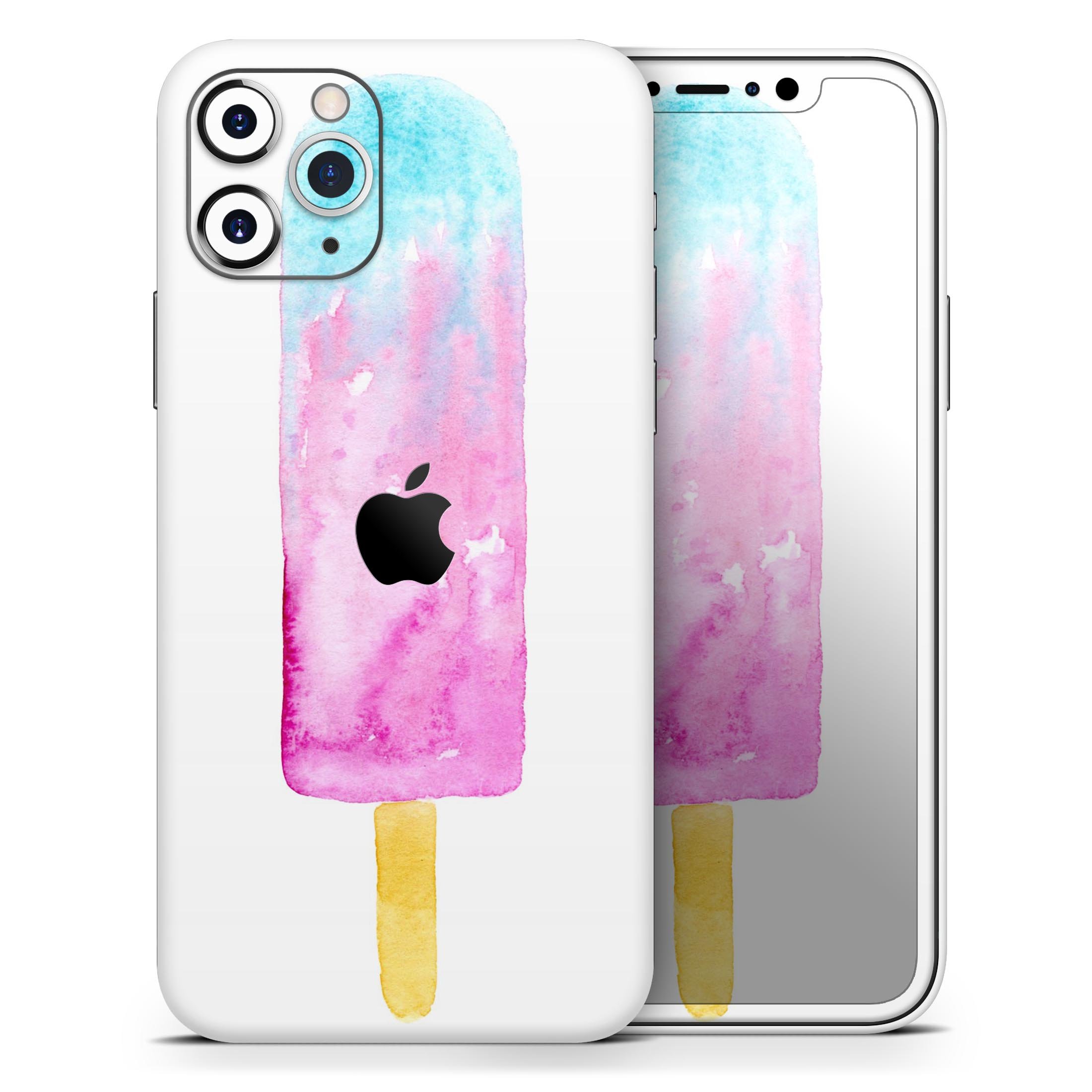 Summer Mode Ice Cream skin for Apple iPhone, featuring a vibrant design and premium vinyl material.