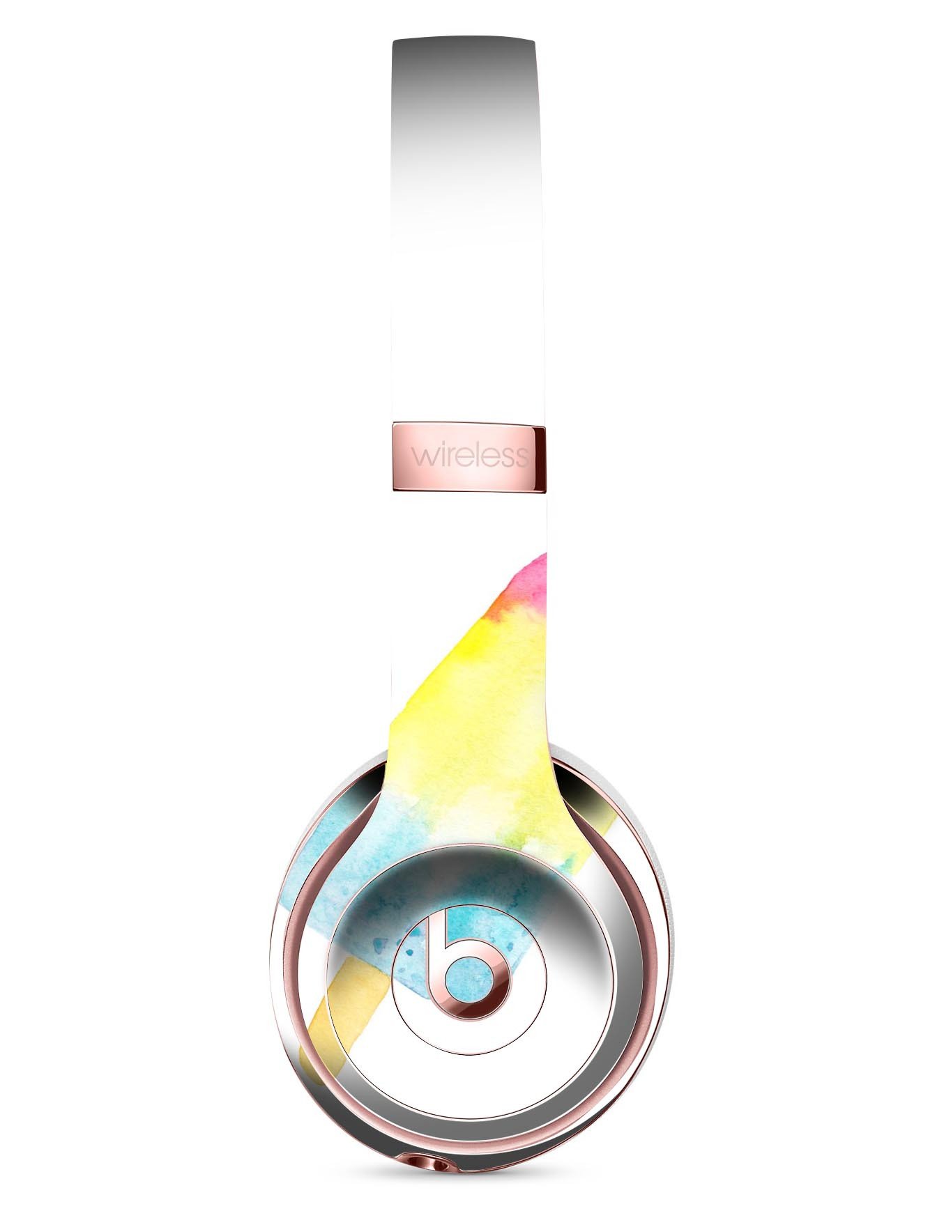 Summer Mode Ice Cream skin kit for Beats by Dre Solo 3 Wireless Headphones, showcasing vibrant design and premium vinyl material.