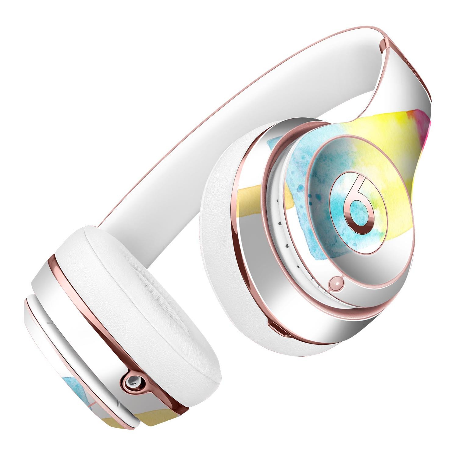 Summer Mode Ice Cream skin kit for Beats by Dre Solo 3 Wireless Headphones, showcasing vibrant design and premium vinyl material.