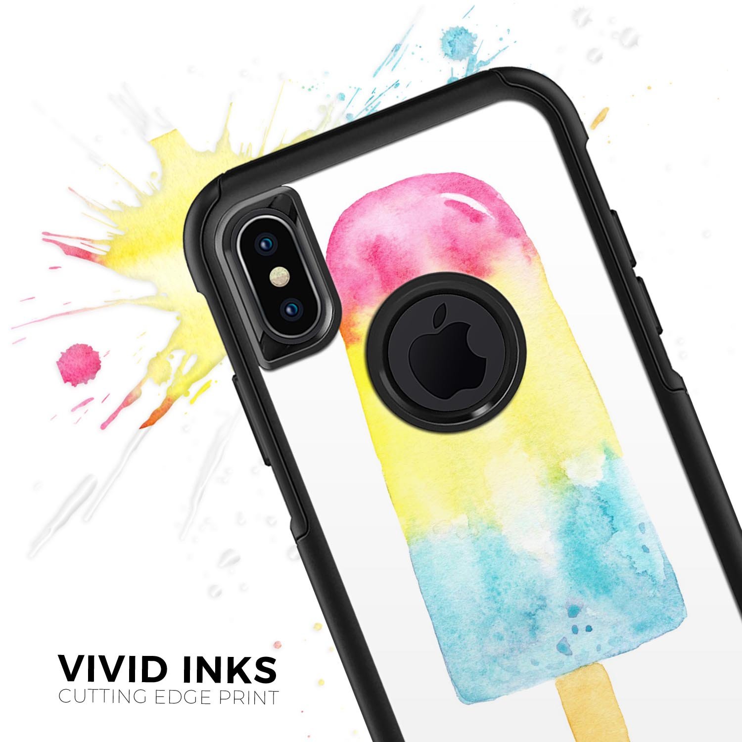 Summer Mode Ice Cream v2 Skin Kit for iPhone OtterBox cases featuring a vibrant ice cream design.