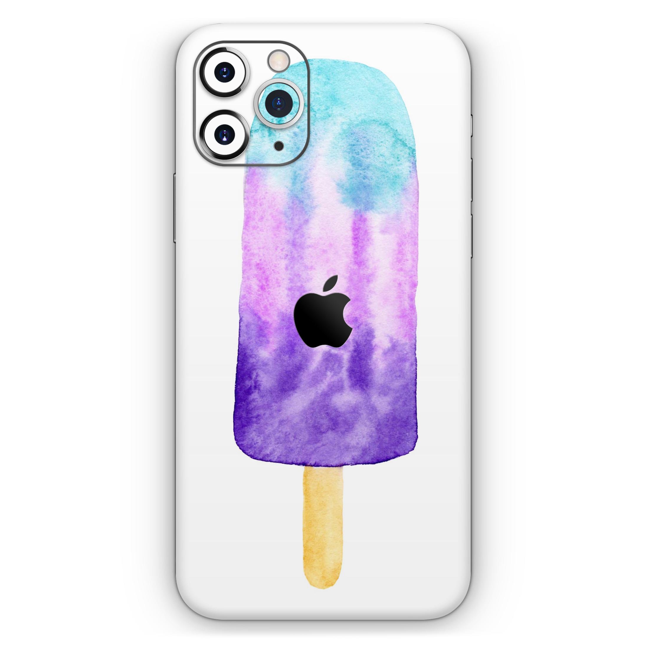 Summer Mode Ice Cream Skin-Kit for Apple iPhone, featuring vibrant colors and a sleek design, perfect for personalizing your device.