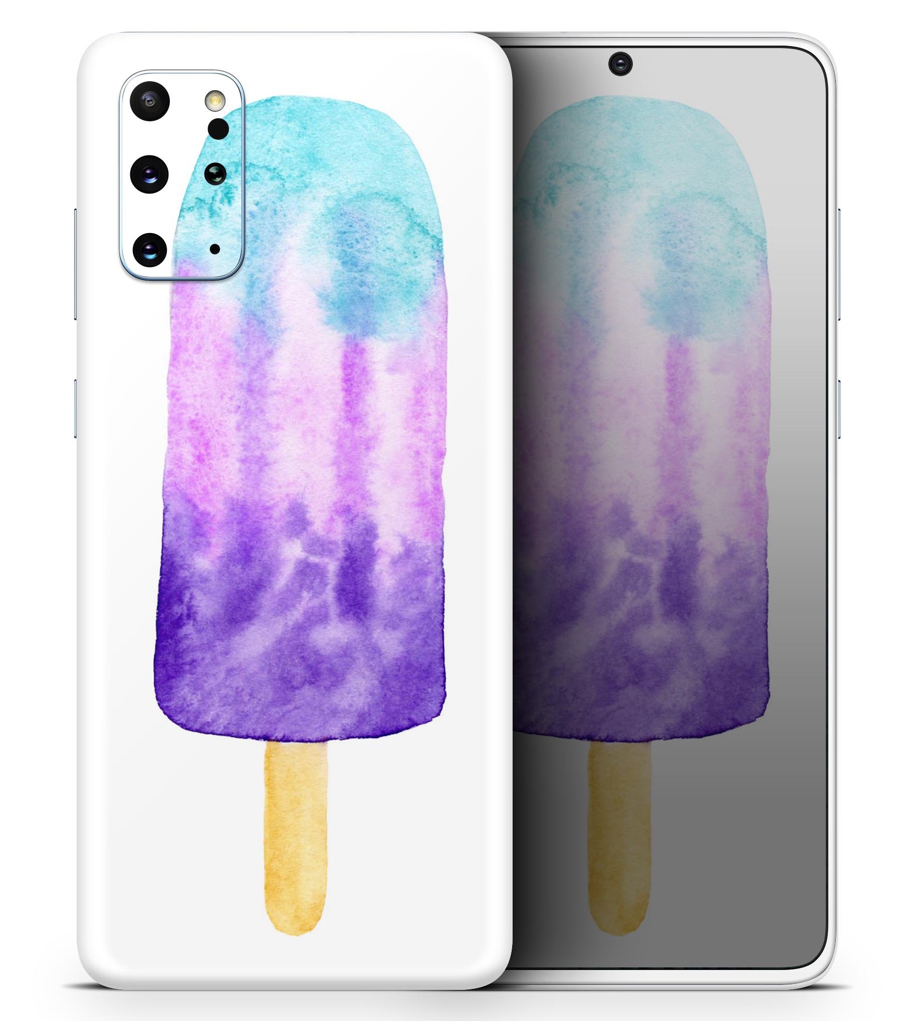 Summer Mode Ice Cream v3 Skin-Kit for Samsung Galaxy S-Series, featuring vibrant colors and a sleek design.