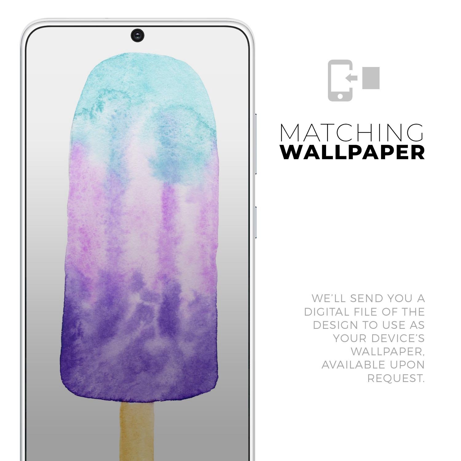 Summer Mode Ice Cream v3 Skin-Kit for Samsung Galaxy S-Series, featuring vibrant colors and a sleek design.