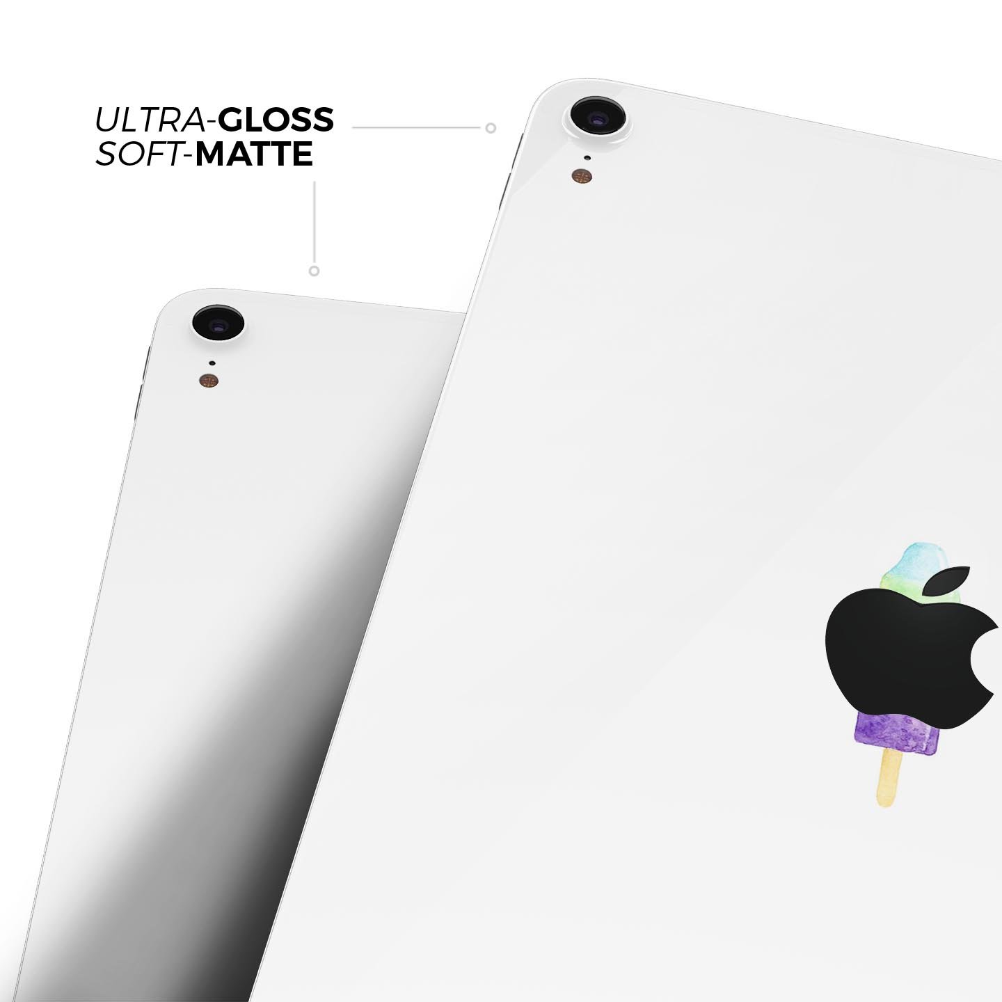 Summer Mode Ice Cream v5 skin decal for Apple iPad Pro, showcasing vibrant colors and a fun design.