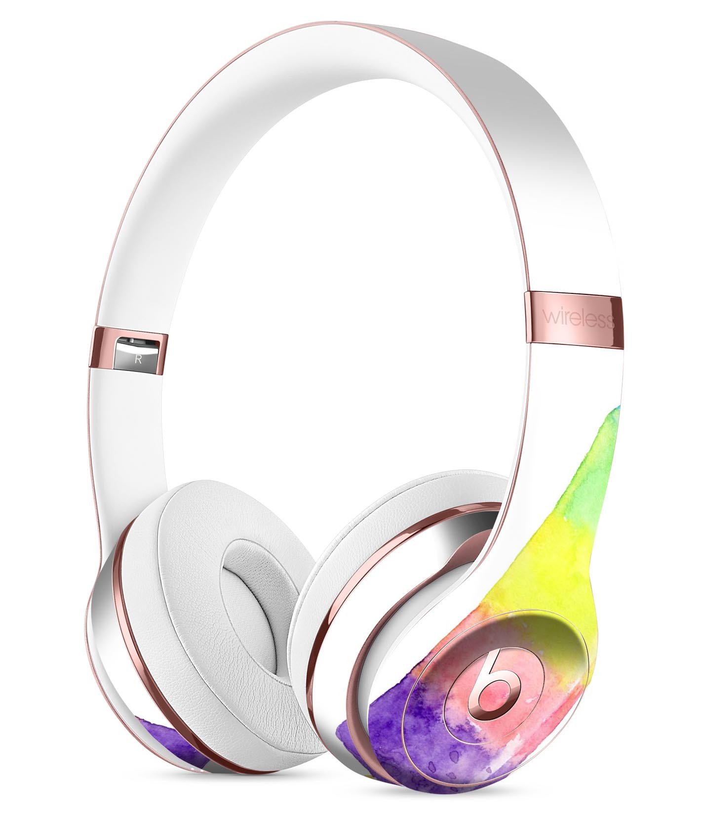 Summer Mode Ice Cream Full-Body Skin Kit for Beats by Dre Solo 3 Wireless Headphones, showcasing vibrant colors and a sleek design.