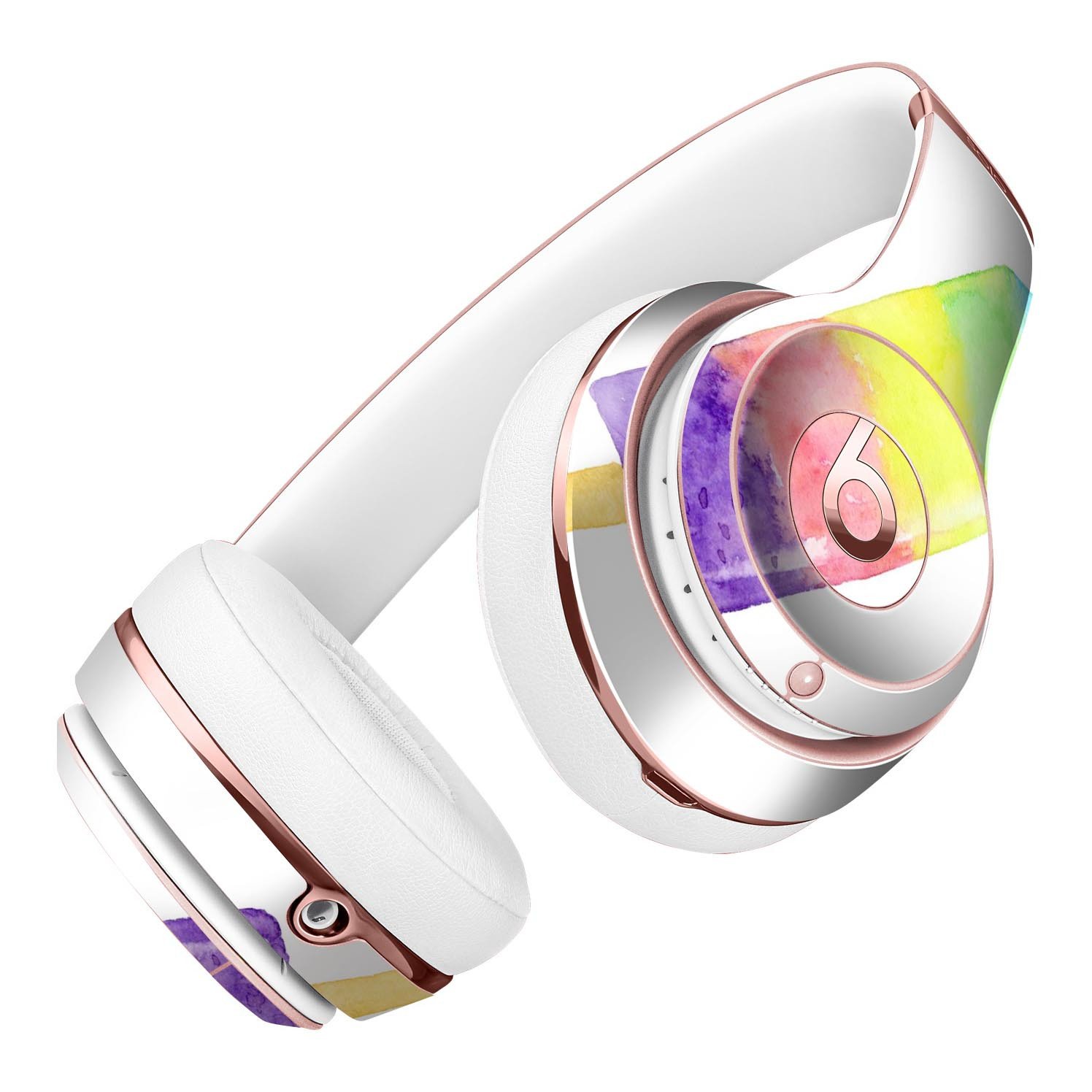 Summer Mode Ice Cream Full-Body Skin Kit for Beats by Dre Solo 3 Wireless Headphones, showcasing vibrant colors and a sleek design.