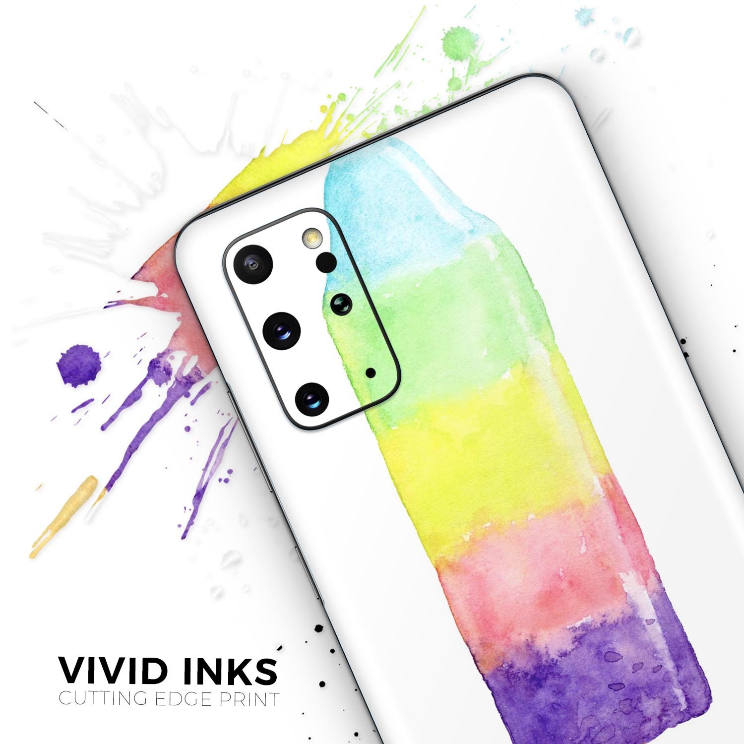 Summer Mode Ice Cream Skin-Kit for Samsung Galaxy S-Series, showcasing vibrant colors and a sleek design.