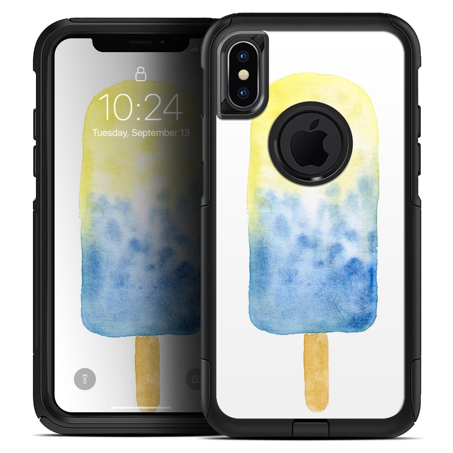 Summer Mode Ice Cream v6 Skin Kit for iPhone OtterBox cases featuring a vibrant ice cream design.