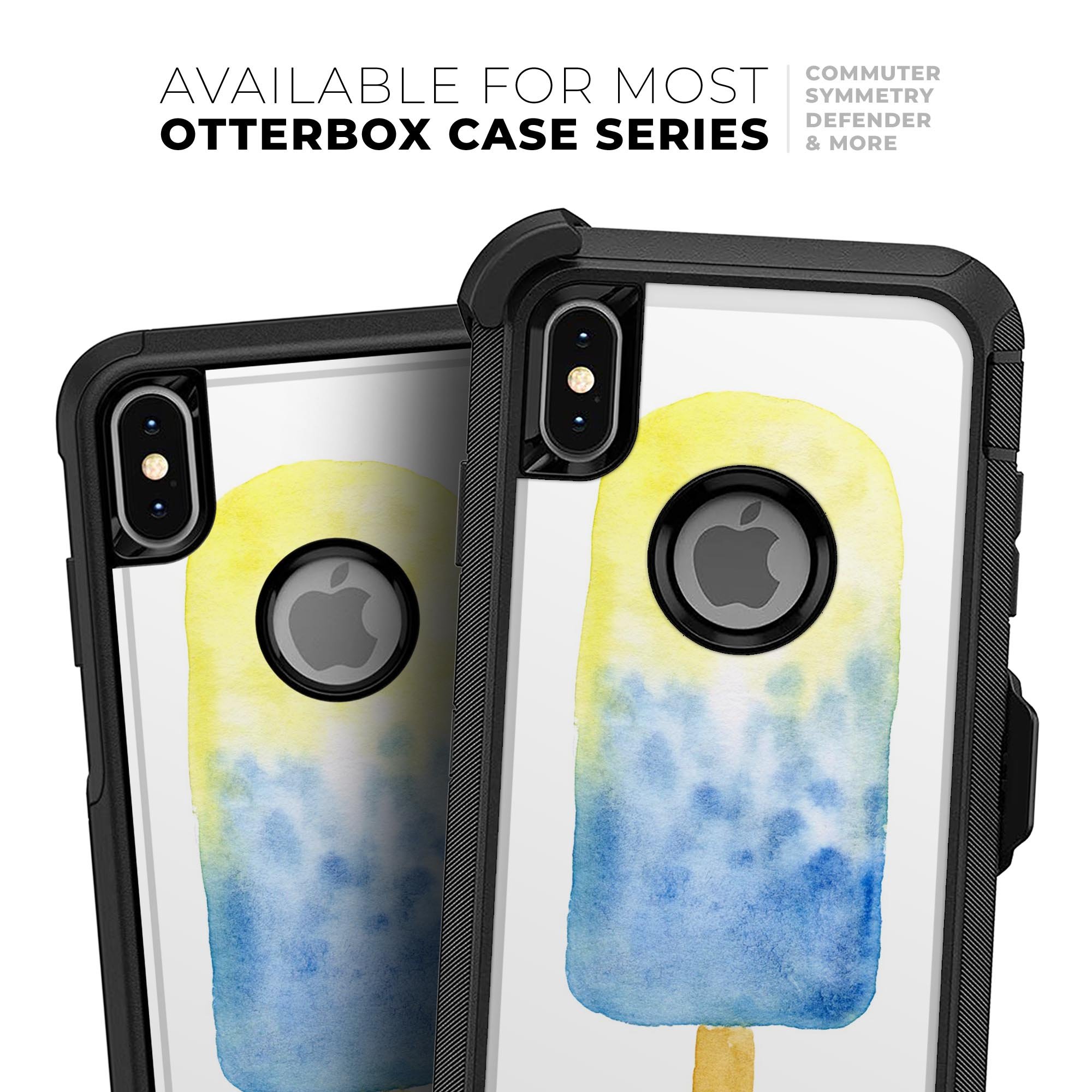 Summer Mode Ice Cream v6 Skin Kit for iPhone OtterBox cases featuring a vibrant ice cream design.