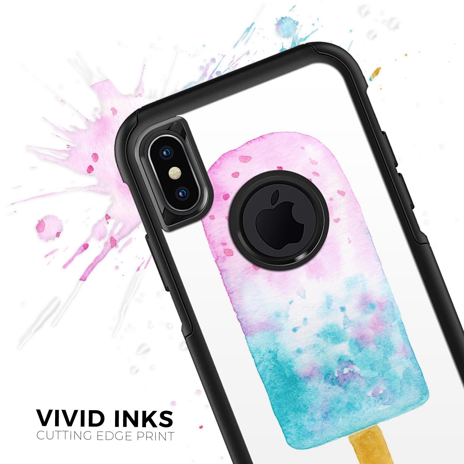 Summer Mode Ice Cream v7 Skin Kit for iPhone OtterBox Cases featuring vibrant ice cream design and premium 3M materials.