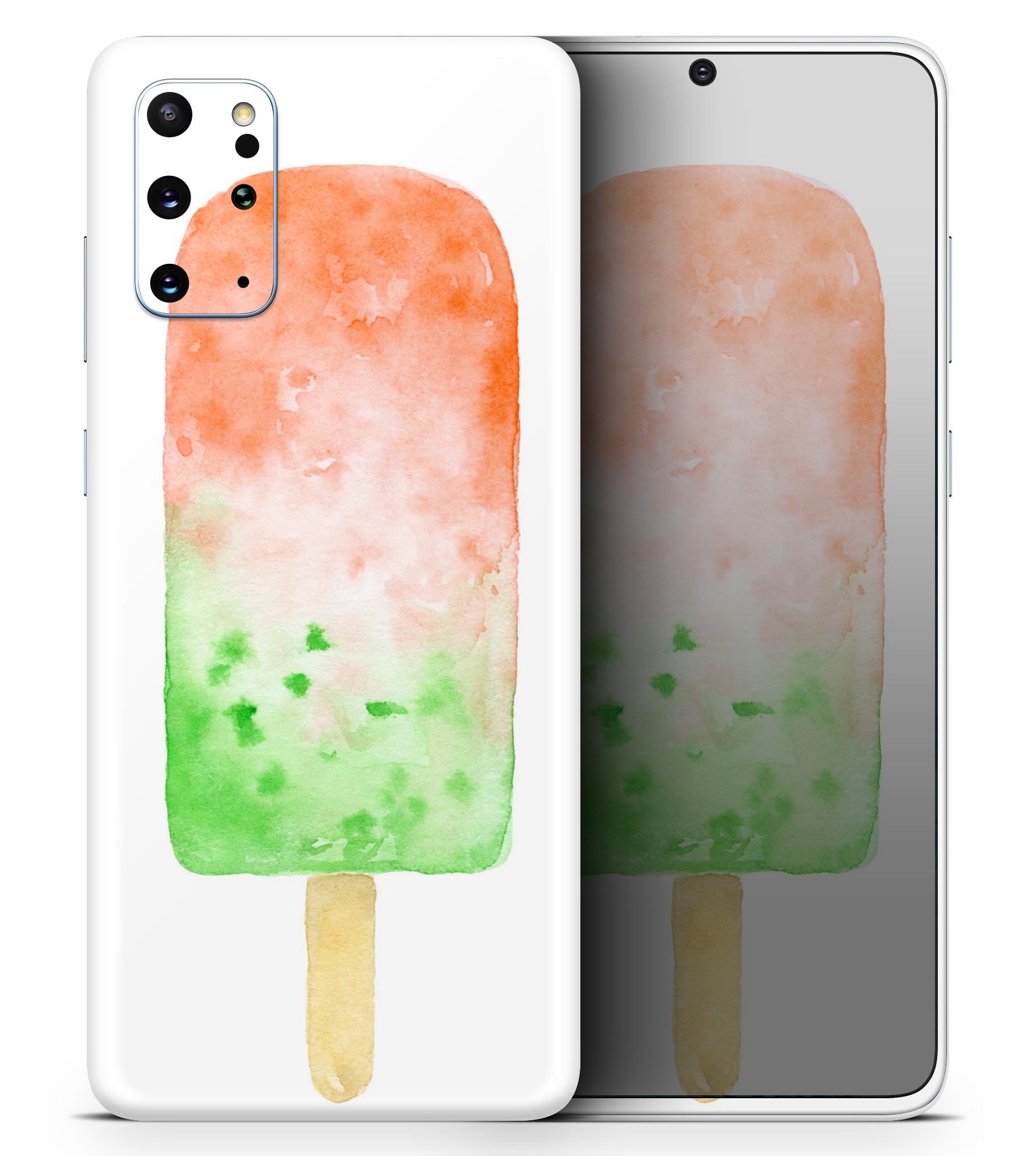 Summer Mode Ice Cream v8 Skin-Kit for Samsung Galaxy S-Series, featuring vibrant colors and a sleek design.