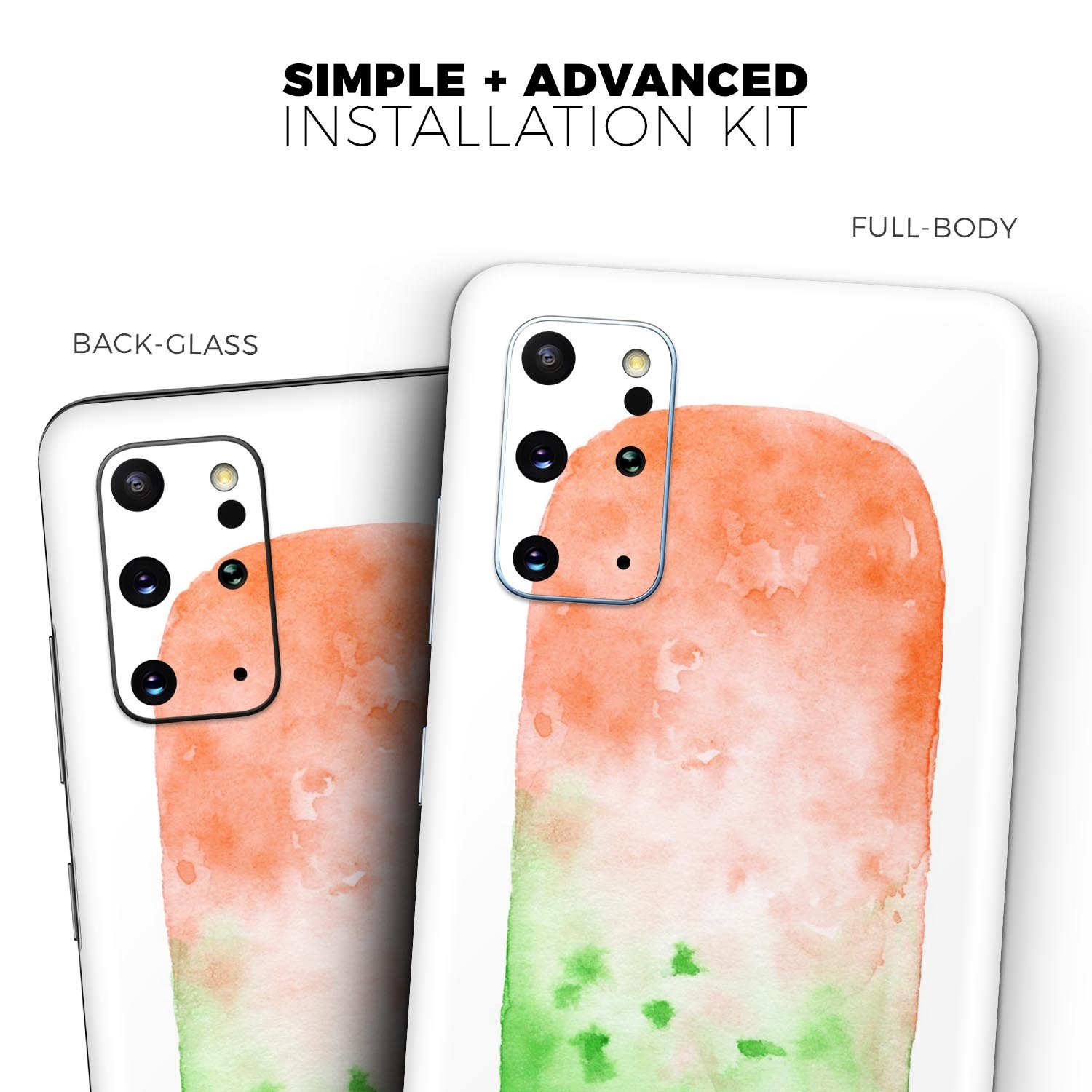 Summer Mode Ice Cream v8 Skin-Kit for Samsung Galaxy S-Series, featuring vibrant colors and a sleek design.