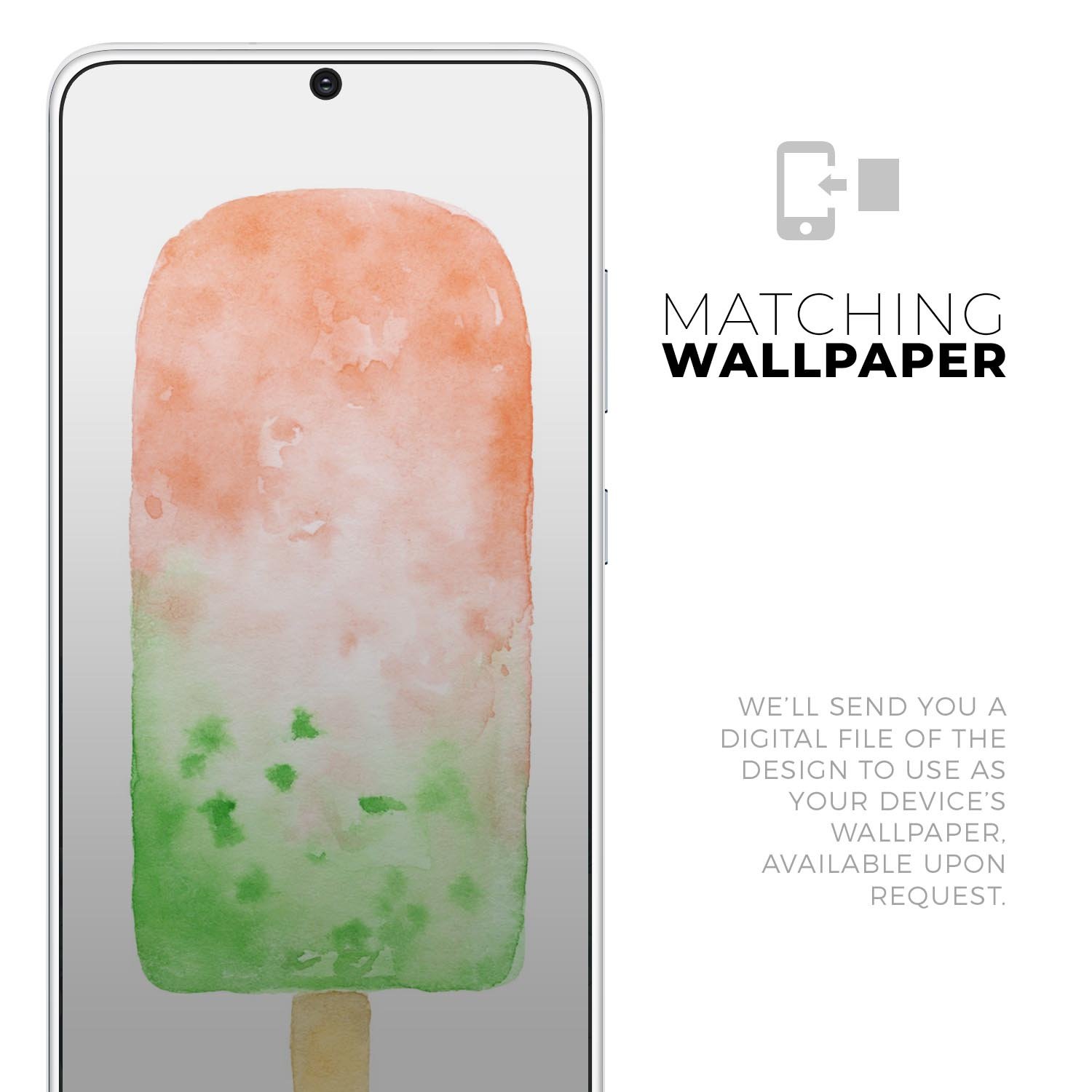 Summer Mode Ice Cream v8 Skin-Kit for Samsung Galaxy S-Series, featuring vibrant colors and a sleek design.