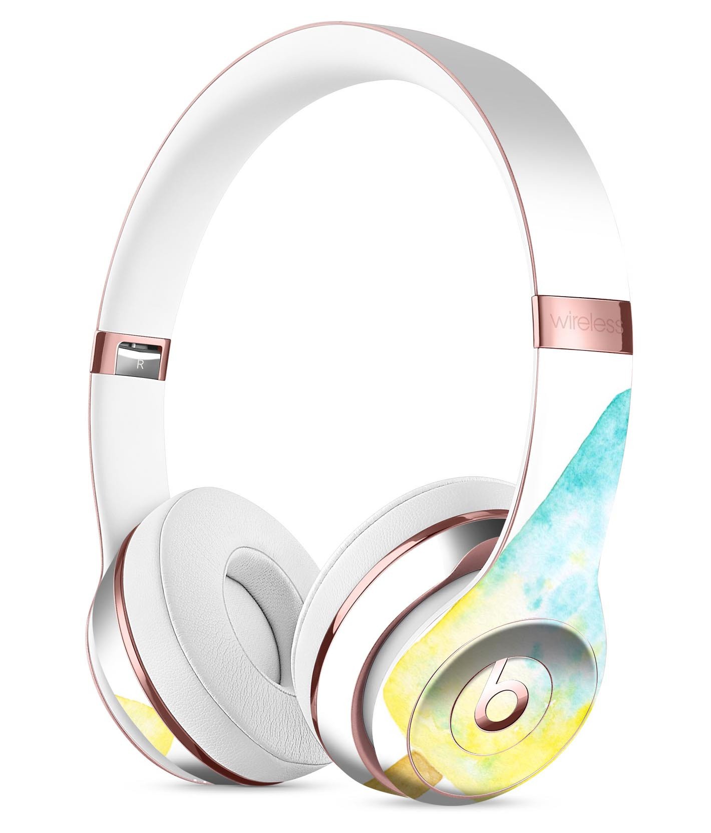 Summer Mode Ice Cream v9 Full-Body Skin Kit for Beats by Dre Solo 3 Wireless Headphones, showcasing vibrant colors and sleek design.