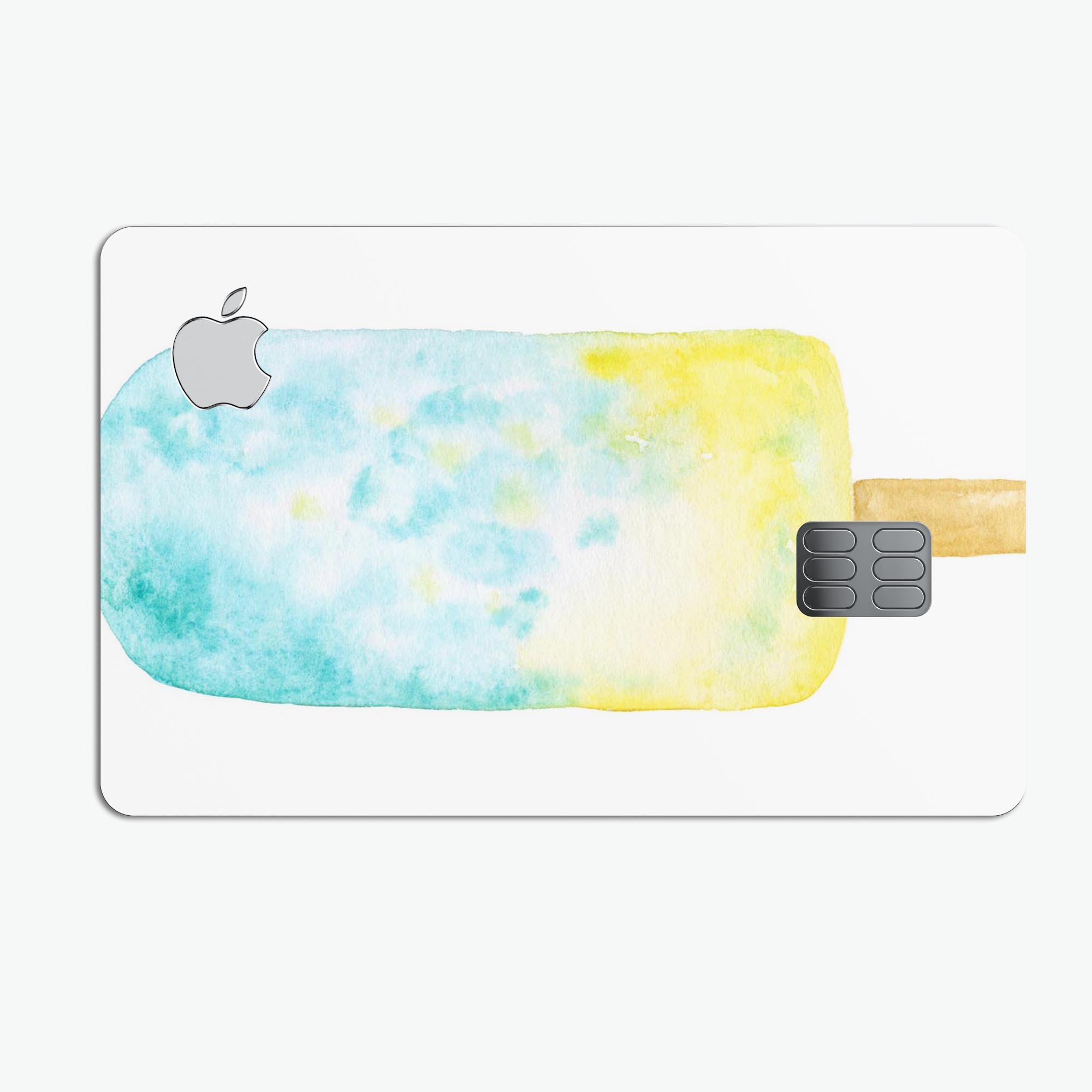 Summer Mode Ice Cream v9 decal skin for Apple Card, showcasing vibrant colors and premium vinyl material.