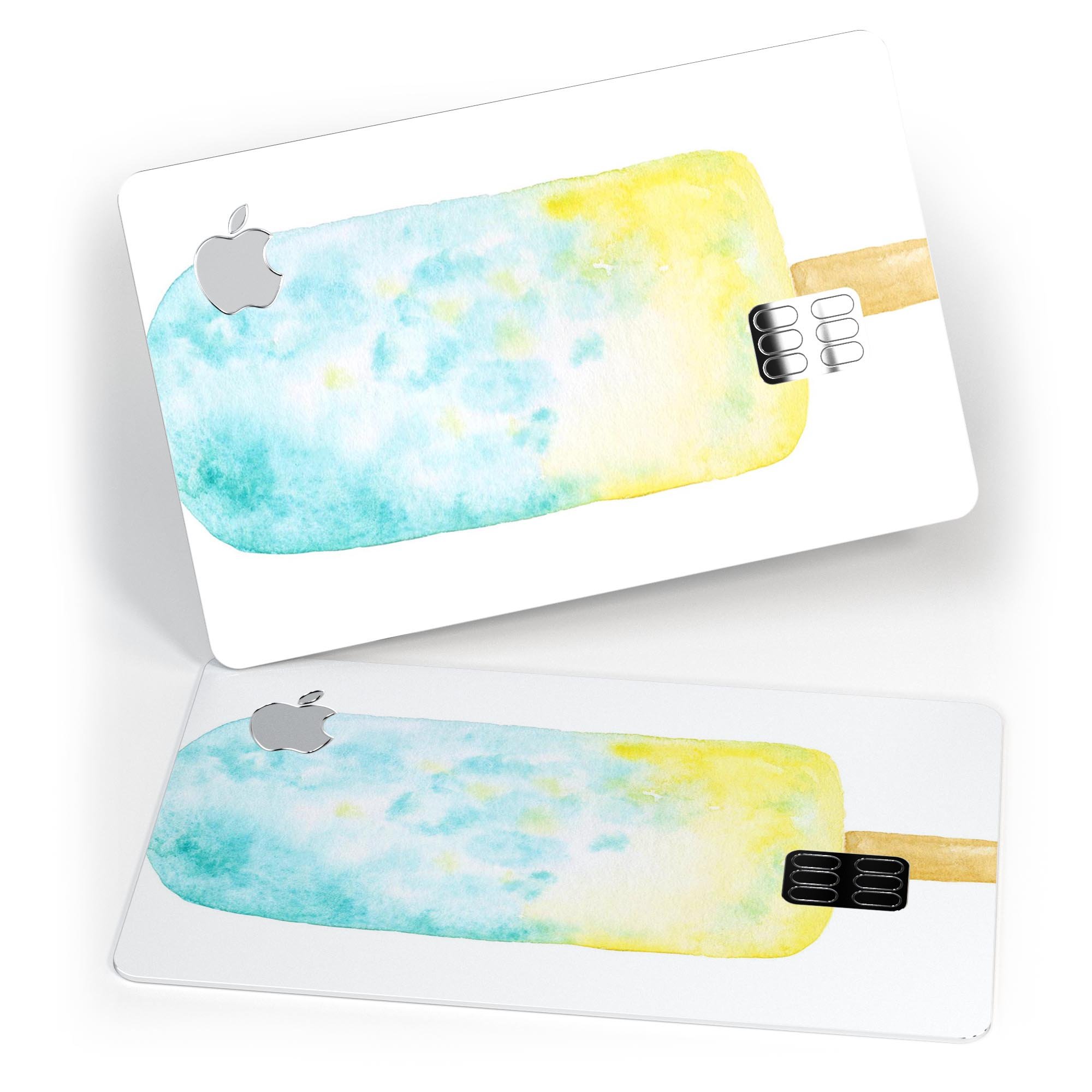 Summer Mode Ice Cream v9 decal skin for Apple Card, showcasing vibrant colors and premium vinyl material.