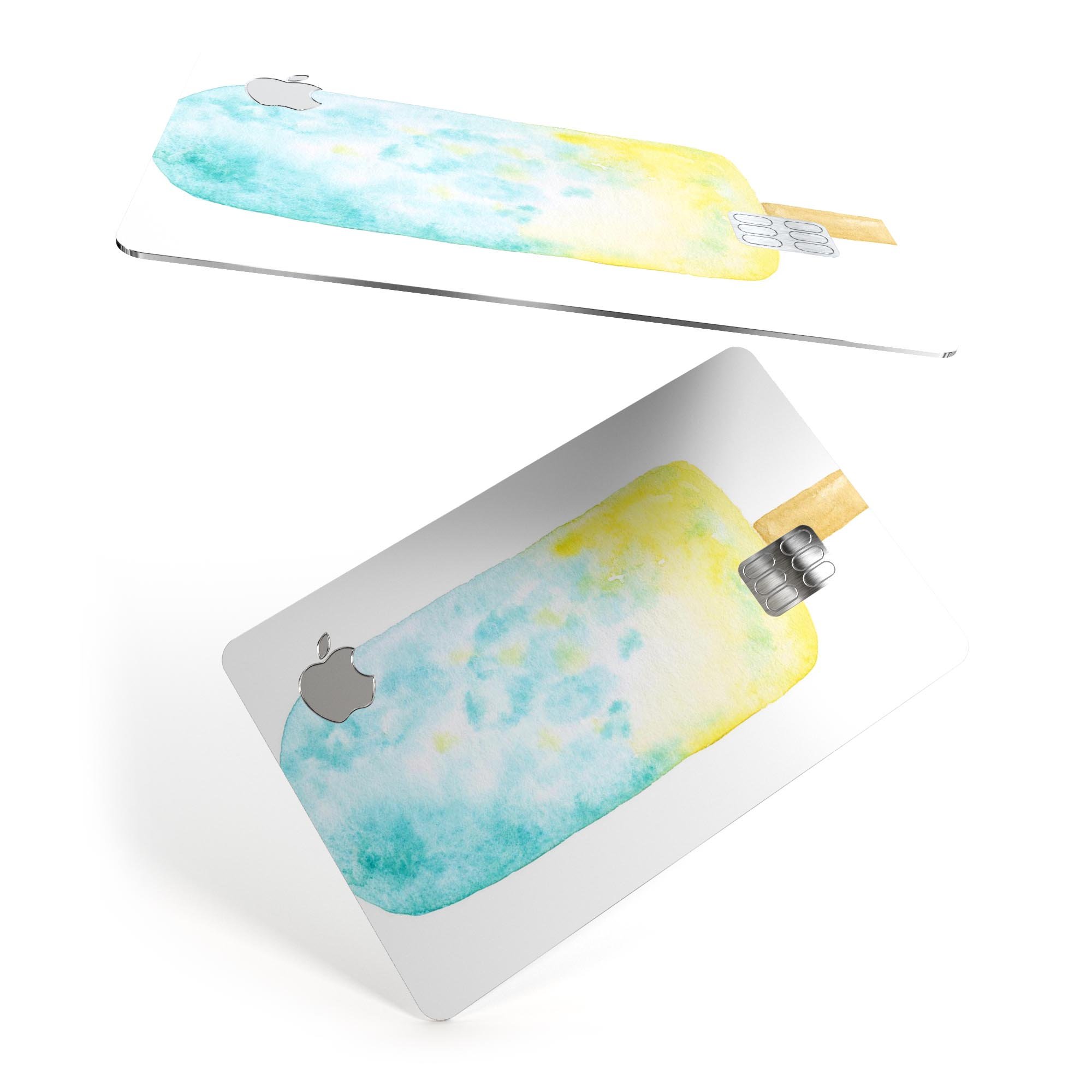 Summer Mode Ice Cream v9 decal skin for Apple Card, showcasing vibrant colors and premium vinyl material.