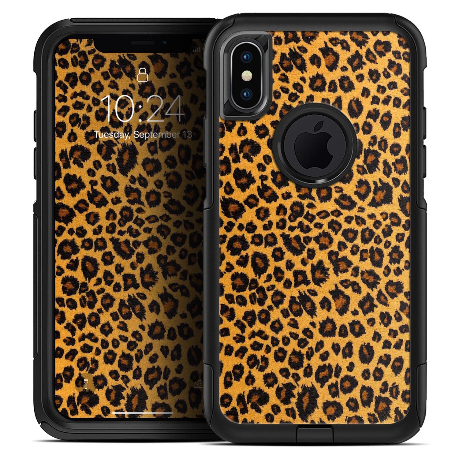 Summer Tiger Fur Skin Kit for iPhone OtterBox Cases featuring a stylish tiger fur design.