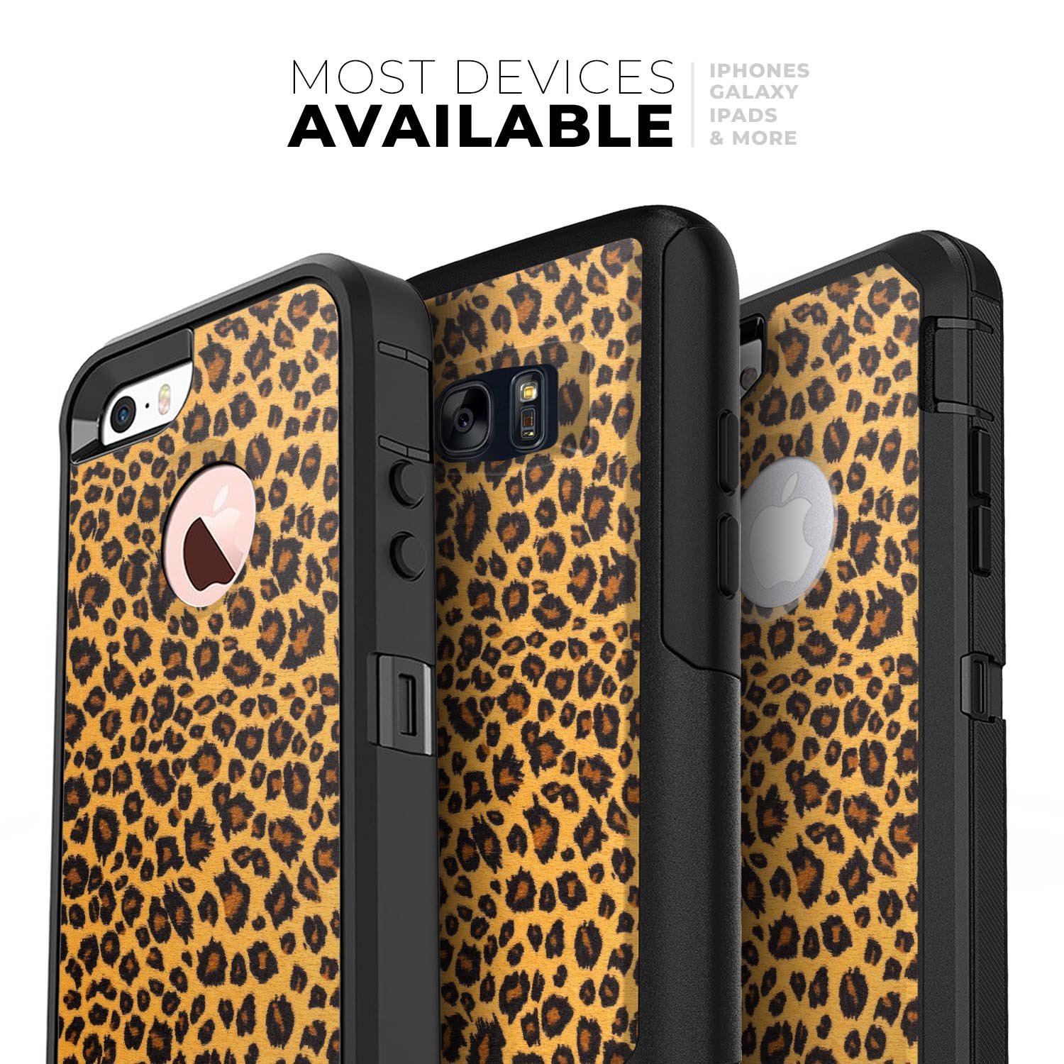 Summer Tiger Fur Skin Kit for iPhone OtterBox Cases featuring a stylish tiger fur design.