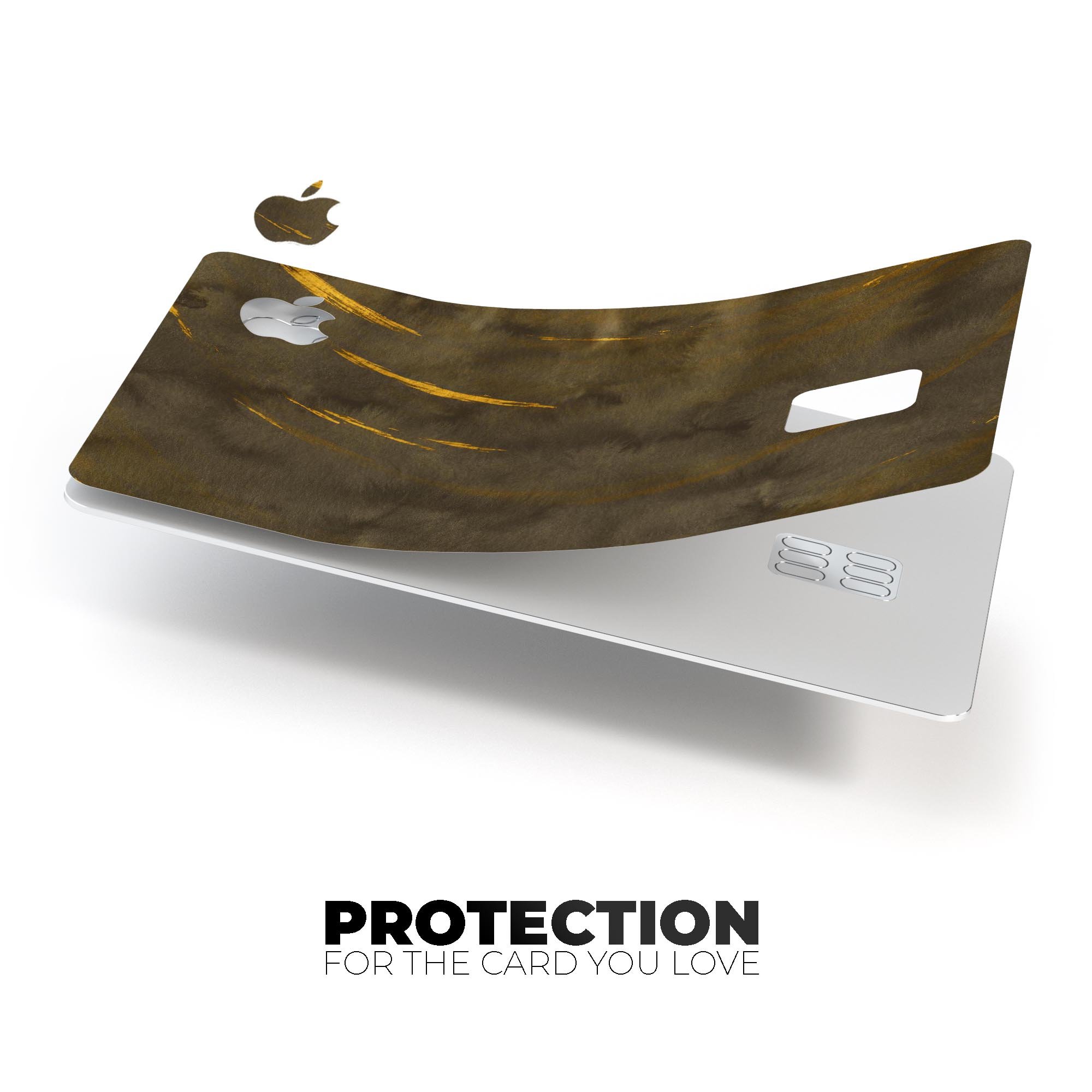 Premium protective decal skin-kit for Apple Card in a stylish design, showcasing bubble-free installation and durable vinyl material.