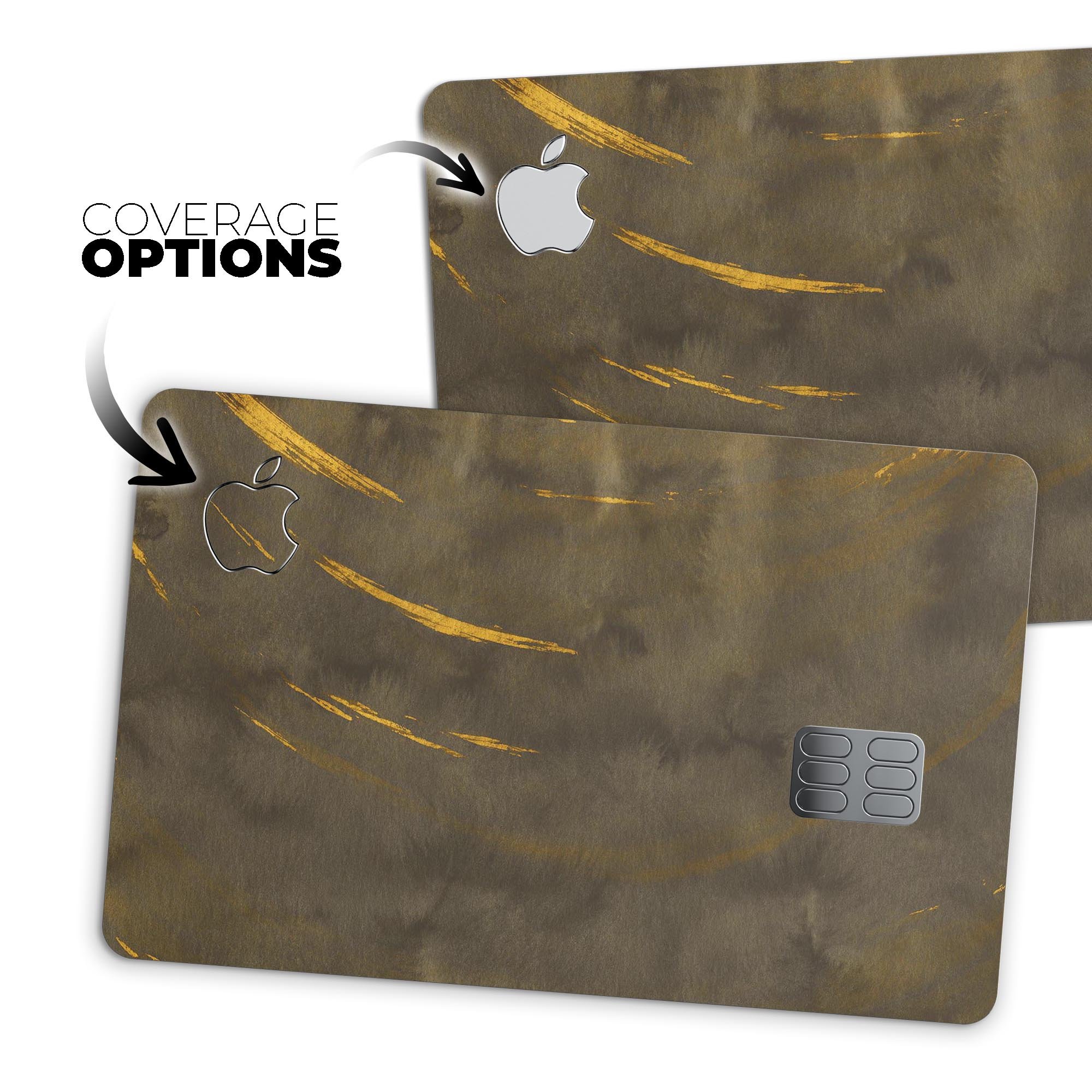 Premium protective decal skin-kit for Apple Card in a stylish design, showcasing bubble-free installation and durable vinyl material.