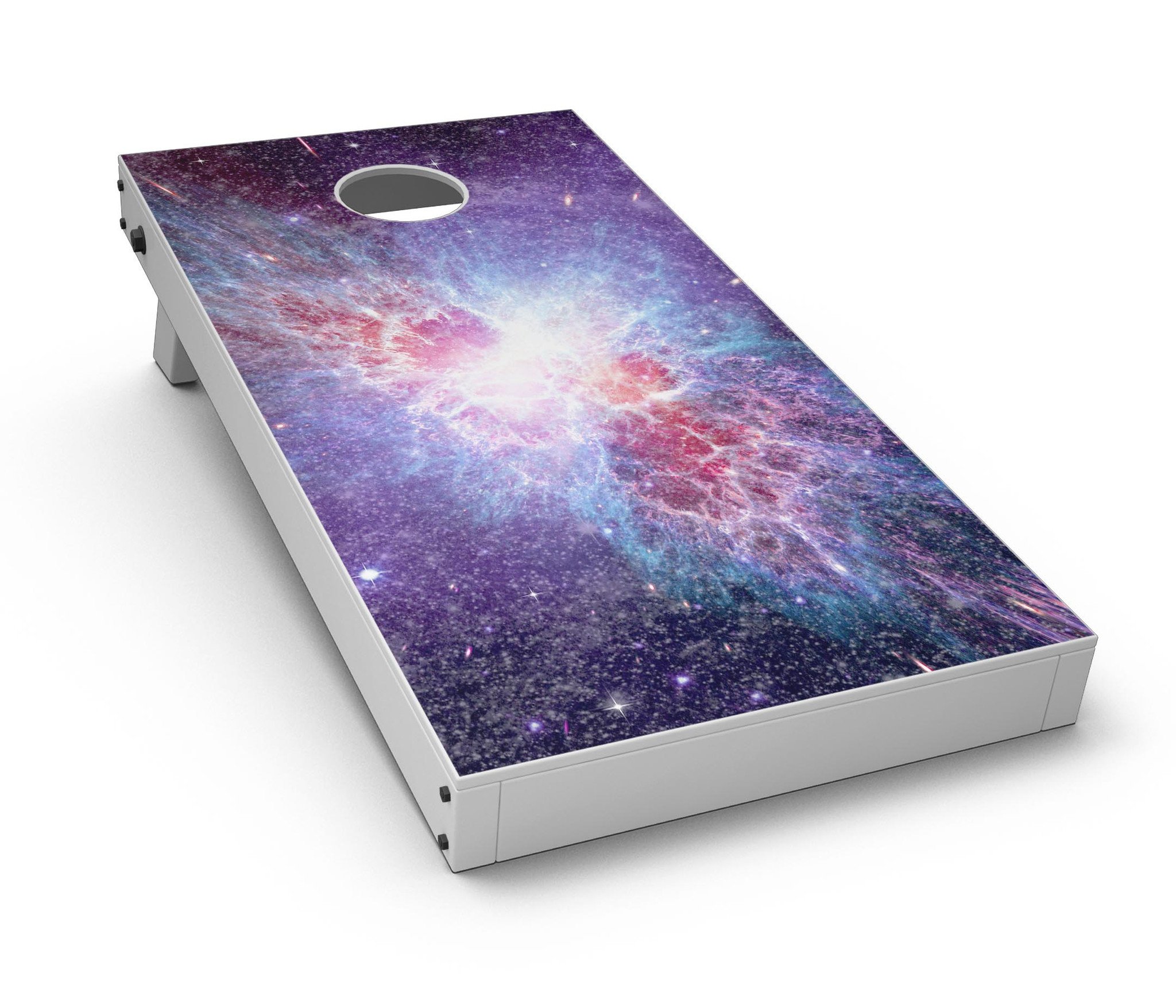 Supernova CornHole Board Skin Decal Kit featuring vibrant vinyl wraps for custom Cornhole boards.