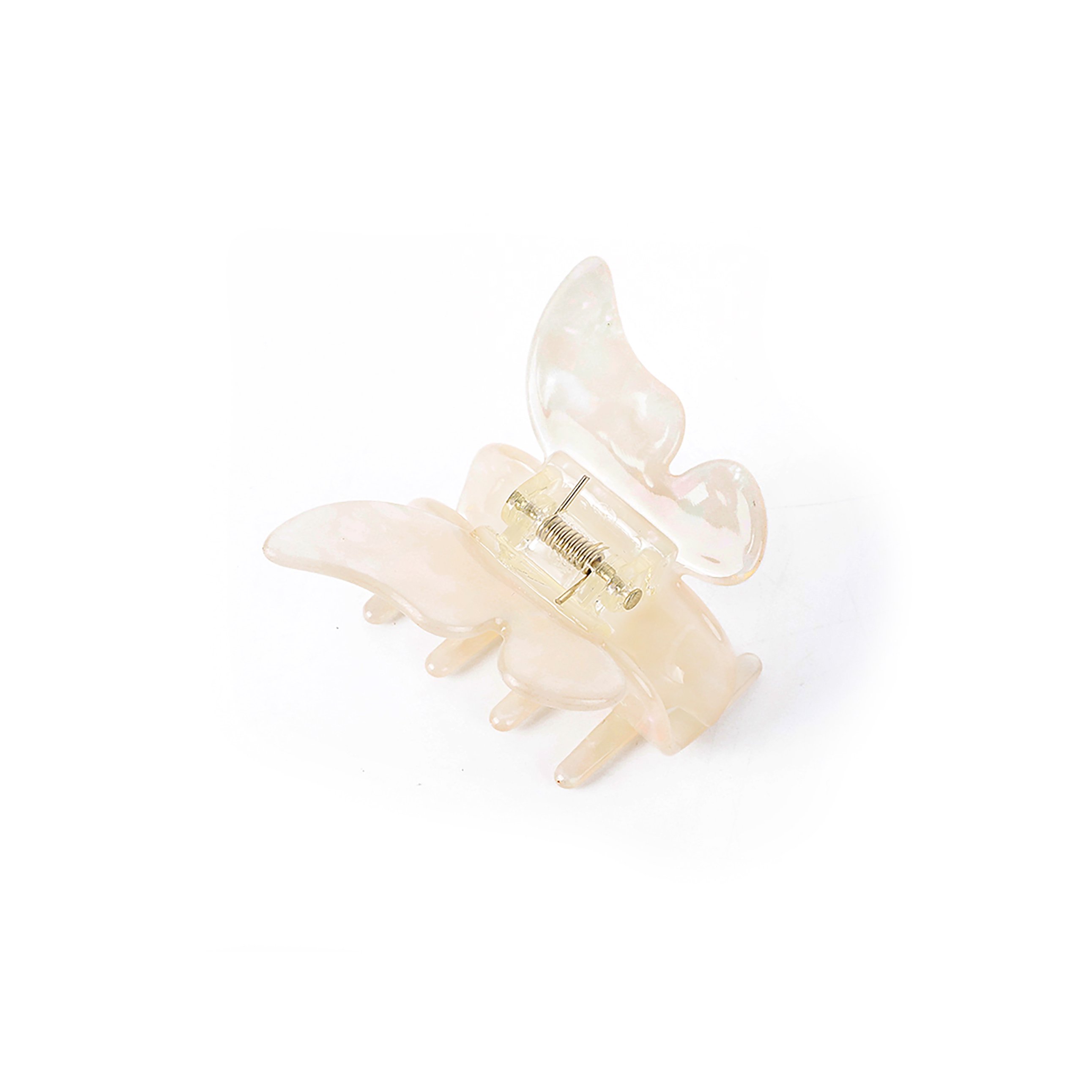 A medium-sized sweet butterfly jaw clip featuring a colorful butterfly design, perfect for securing hair in style.