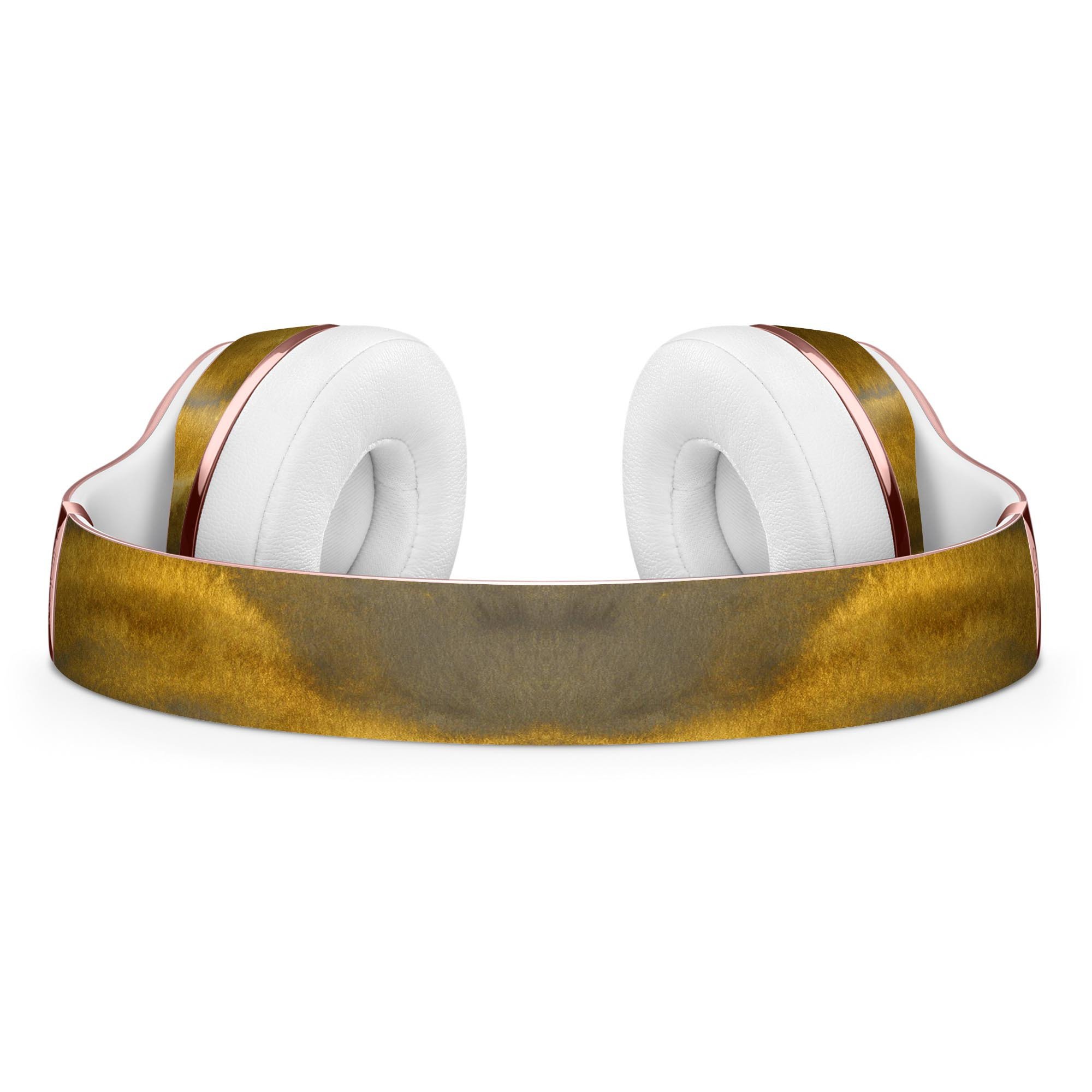 Swirly Golden Fur Full-Body Skin Kit for Beats by Dre Solo 3, showcasing vibrant design and precise fit.