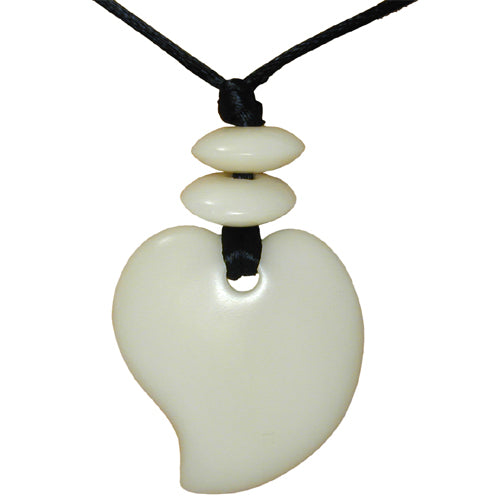 Handcrafted Tagua Nut Natural Raindrop Pendant from Ecuador, showcasing its unique raindrop shape and eco-friendly material.